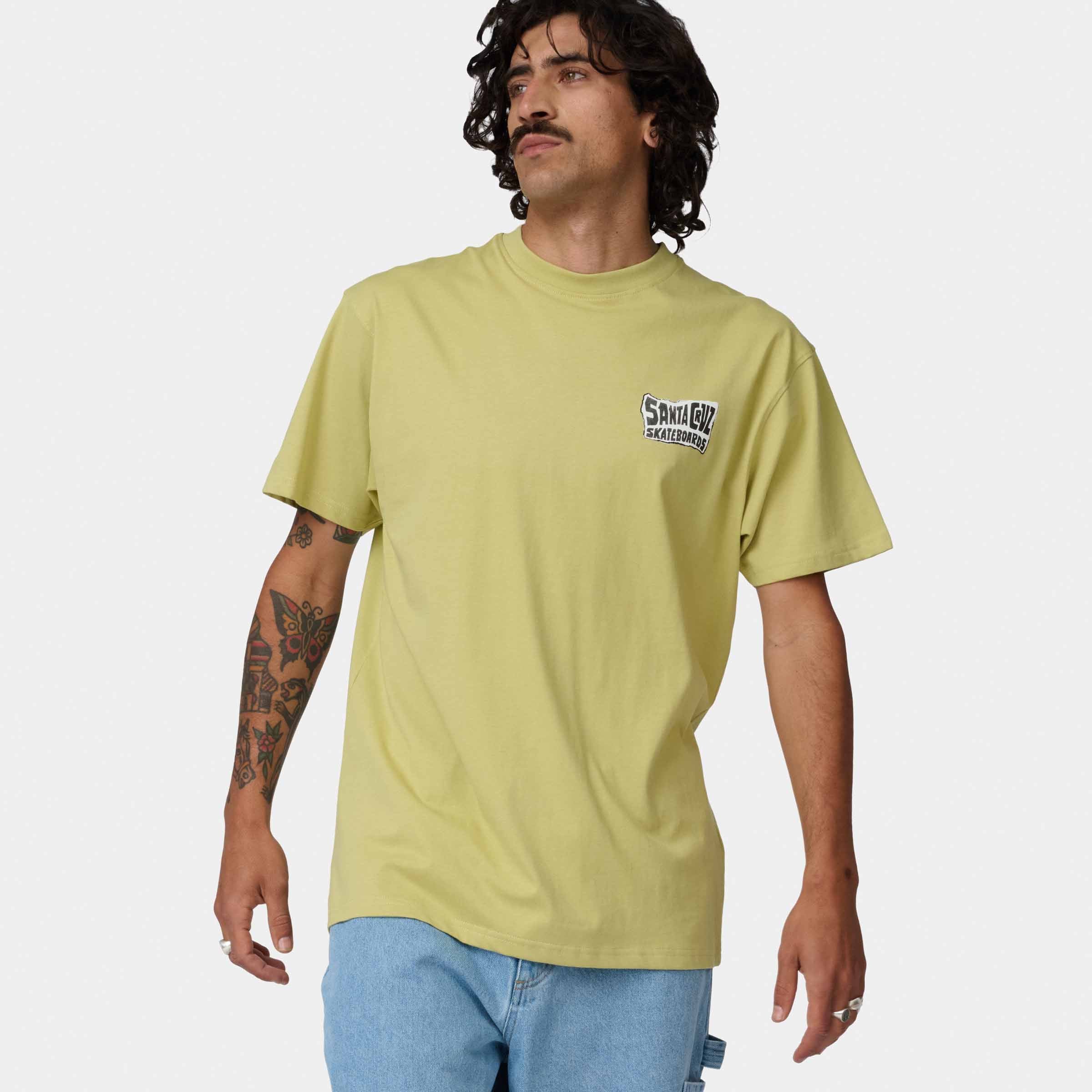 santa-cruz-skateboards-collage-hand-t-shirt-uomo-cotone-organico image 3