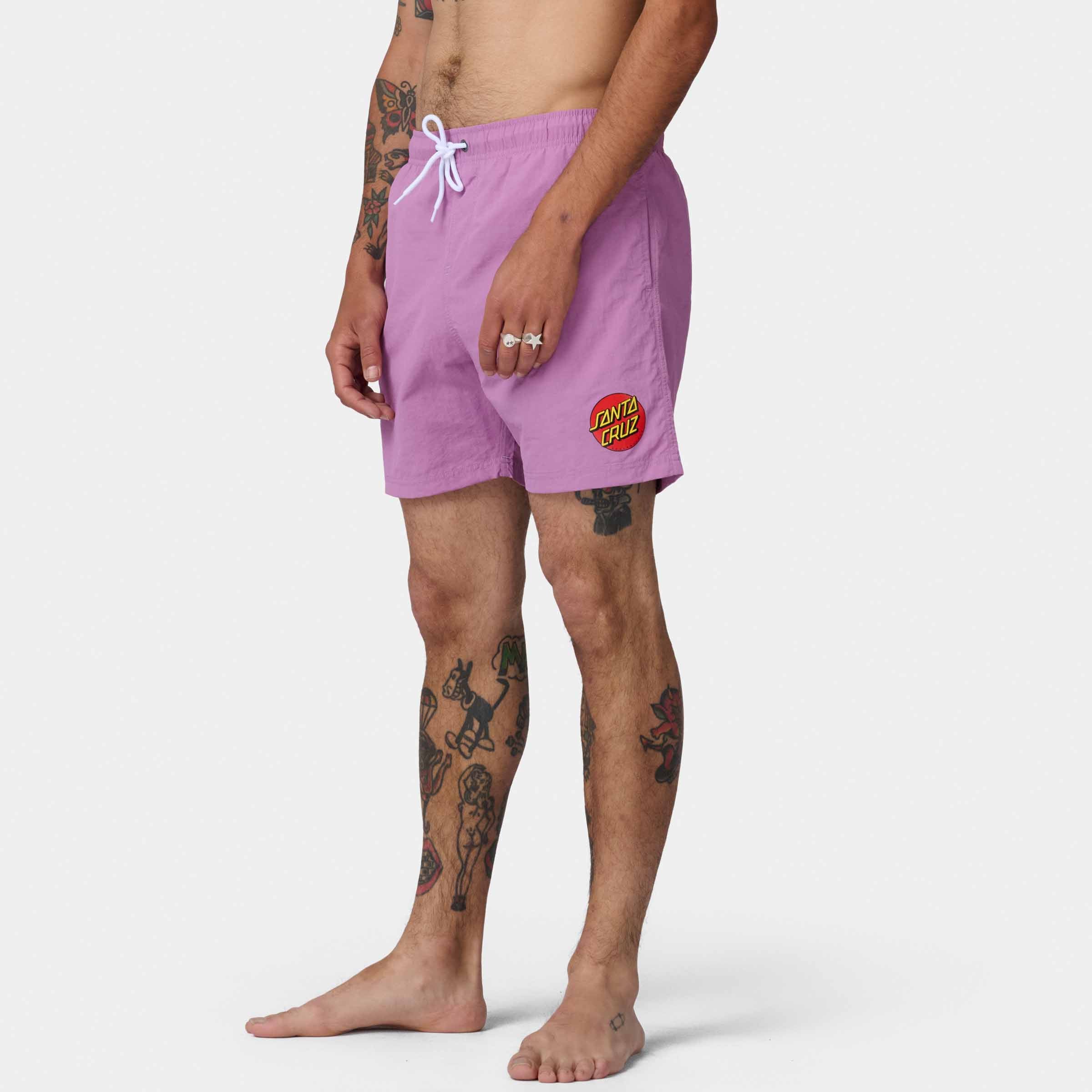 santa-cruz-skateboards-classic-dot-swimshort-costume-mare-uomo-aqua-react image 5
