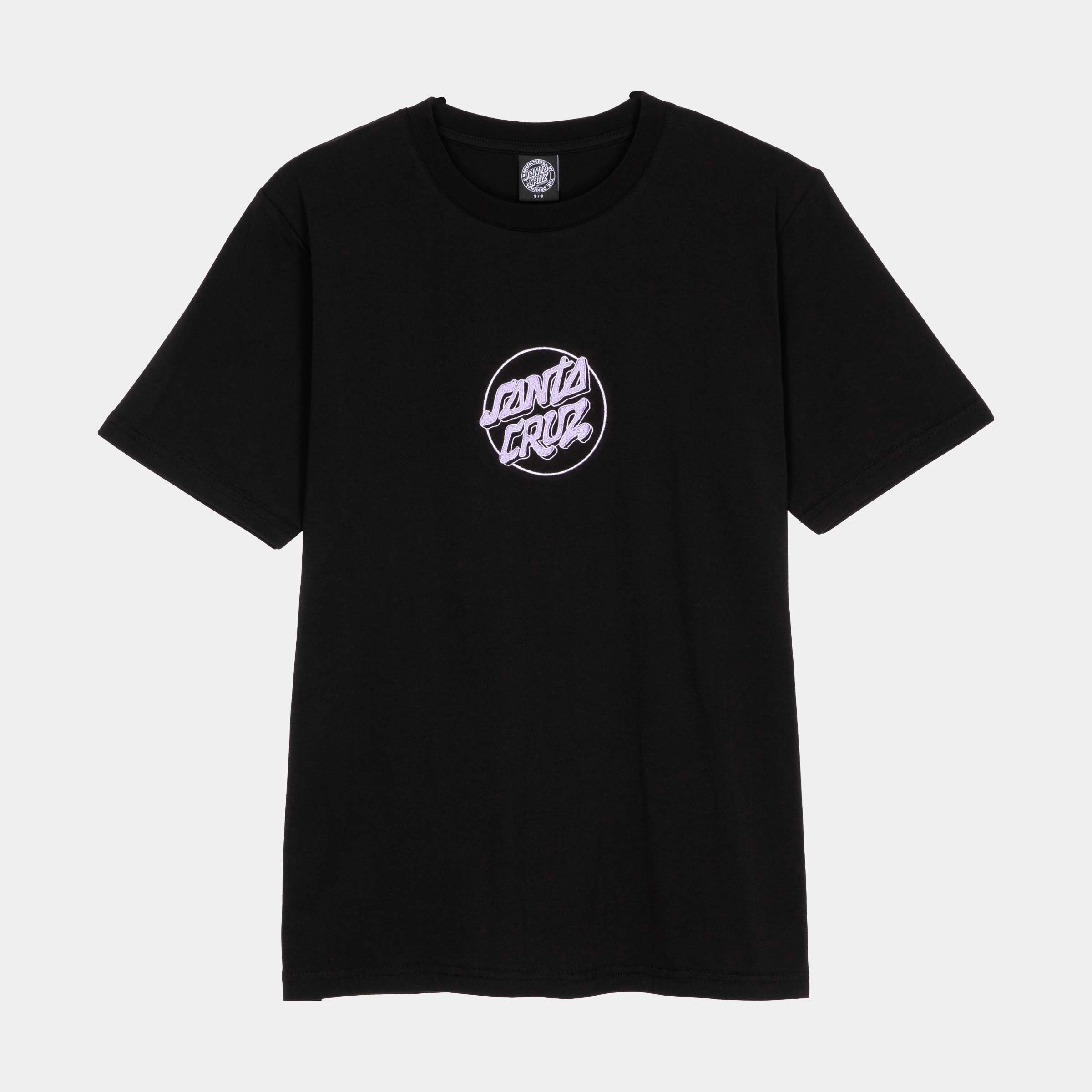 santa-cruz-skateboards-nouveau-dot-center-t-shirt-donna image 1