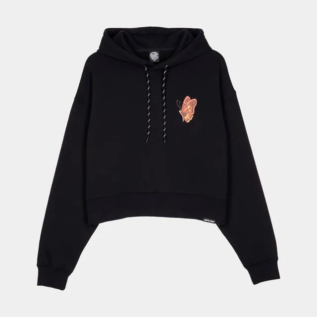 santa-cruz-skateboards-field-check-butterfly-hoodie-felpa-con-cappuccio-donna-cr image 1
