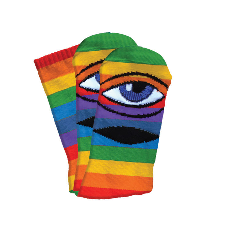 toy-machine-sect-eye-rainbow-sock-calzini-skate image 1