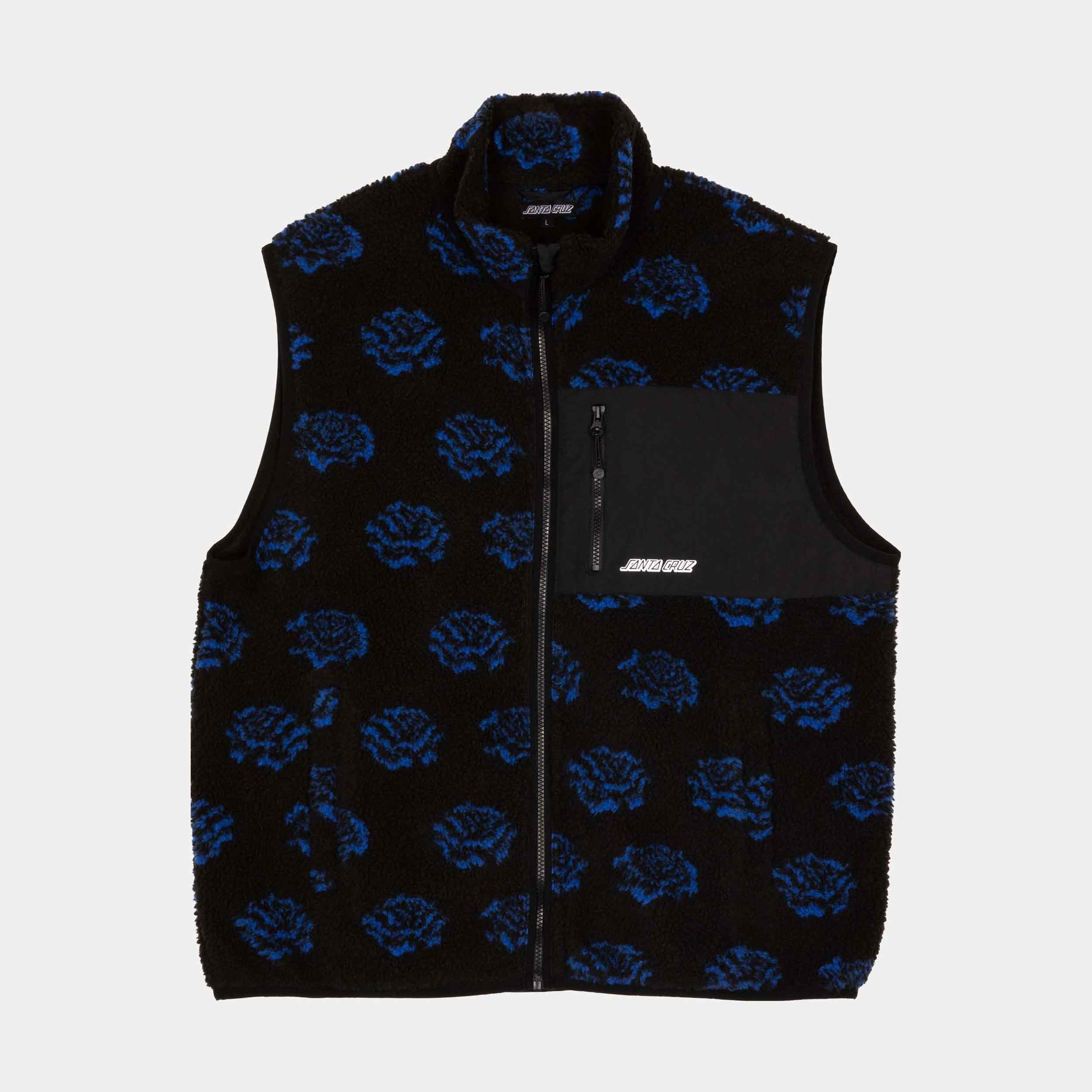santa-cruz-skateboards-freestyle-gilet-pile-sherpa-zip-unisex image 1