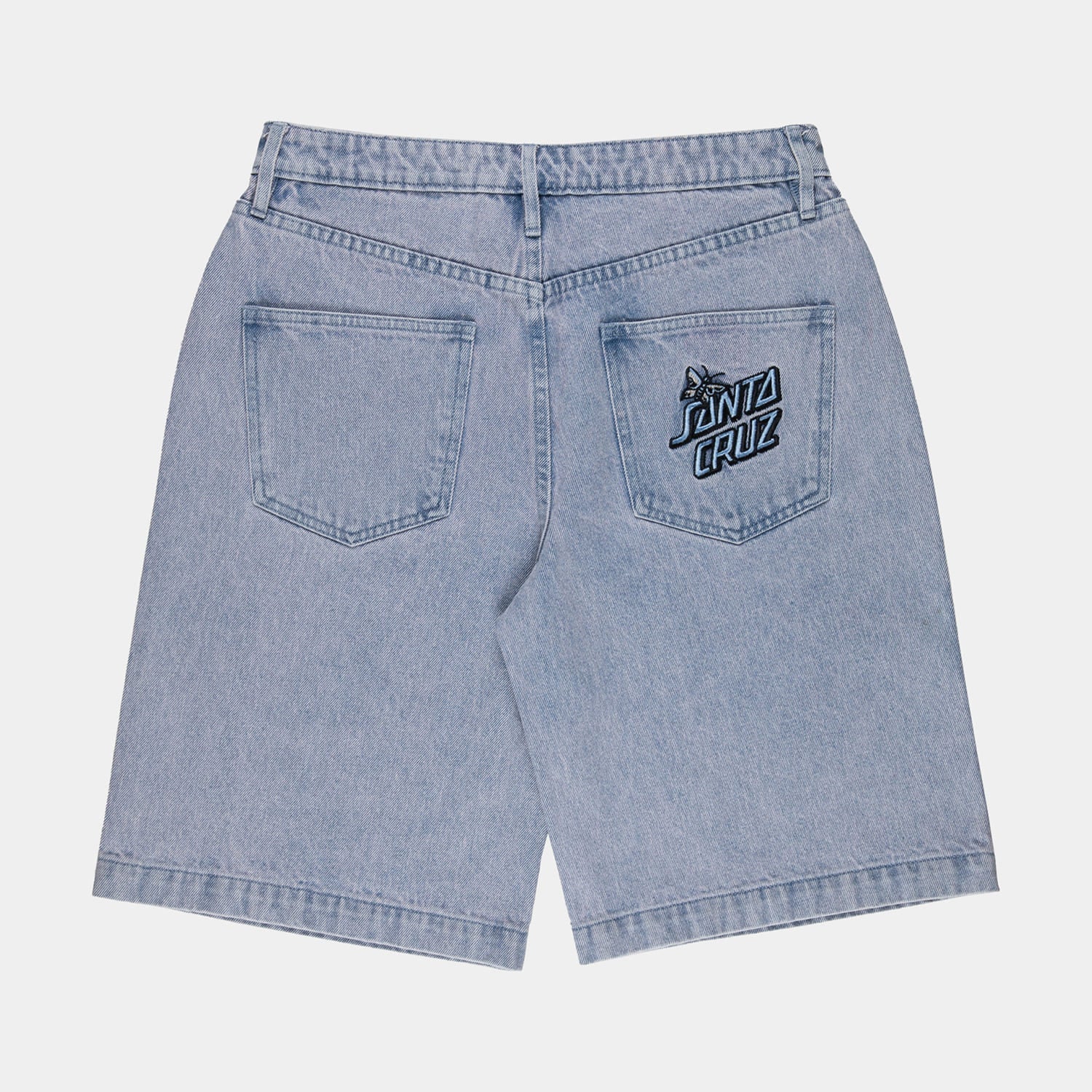 santa-cruz-skateboards-flutter-flash-shorts-baggy-in-denim-da-donna image 2