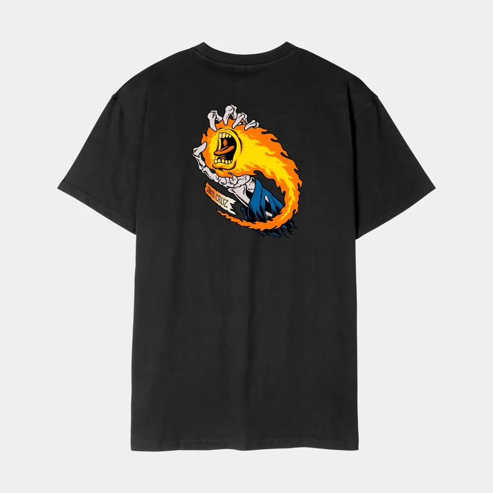 santa-cruz-skateboards-o-brien-scream-reaper-t-shirt-uomo-in-cotone-organico image 1