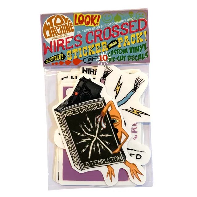 toy-machine-wires-crossed-sticker-pack-set-adesivi-skate image 1