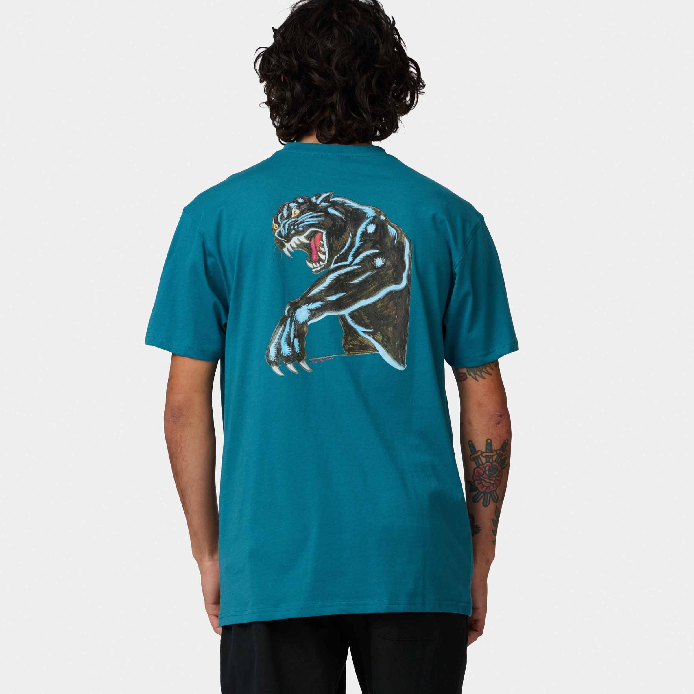 santa-cruz-skateboards-natas-sketch-panther-t-shirt-maglietta-regular-fit image 3