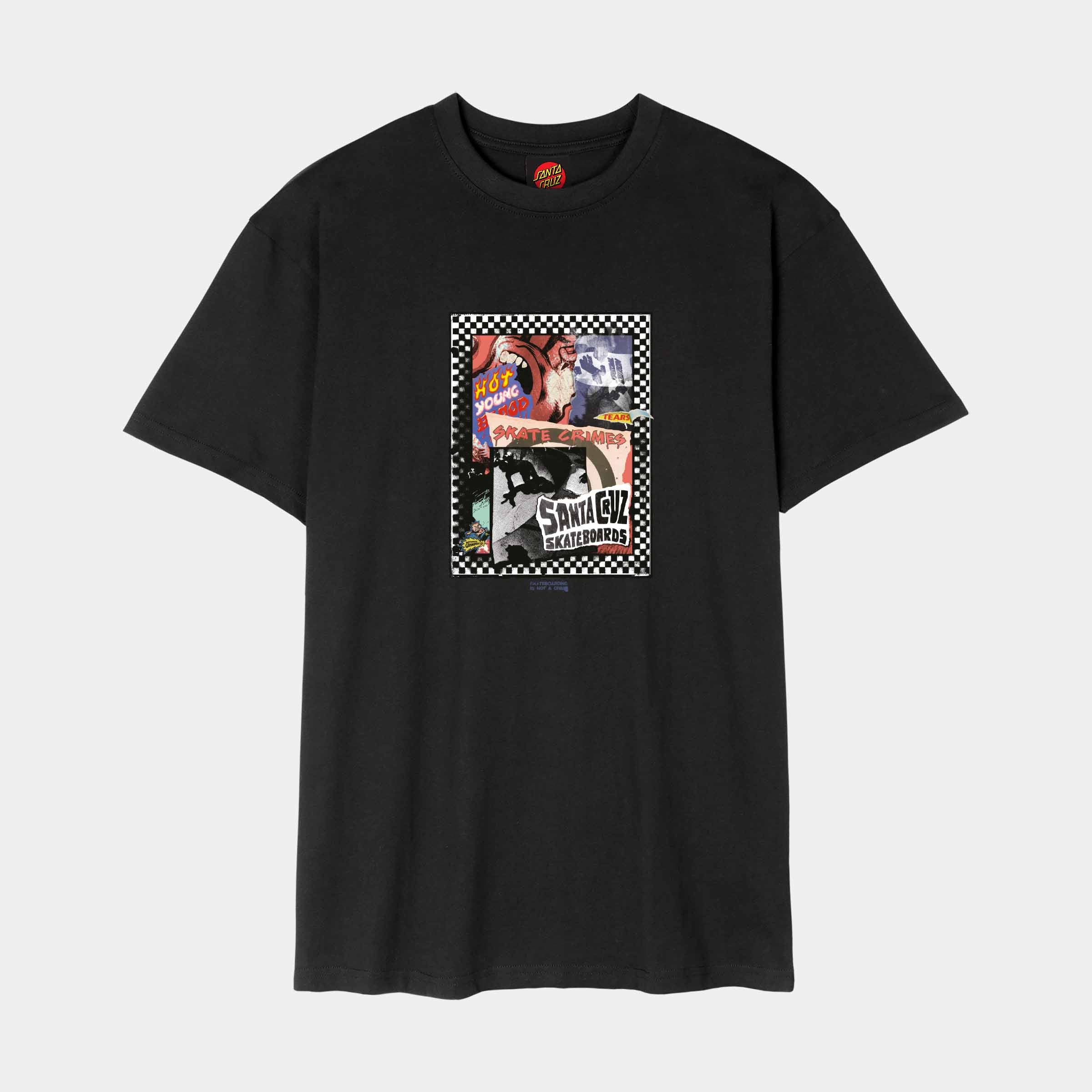 santa-cruz-skateboards-ad-collage-front-t-shirt-uomo image 1