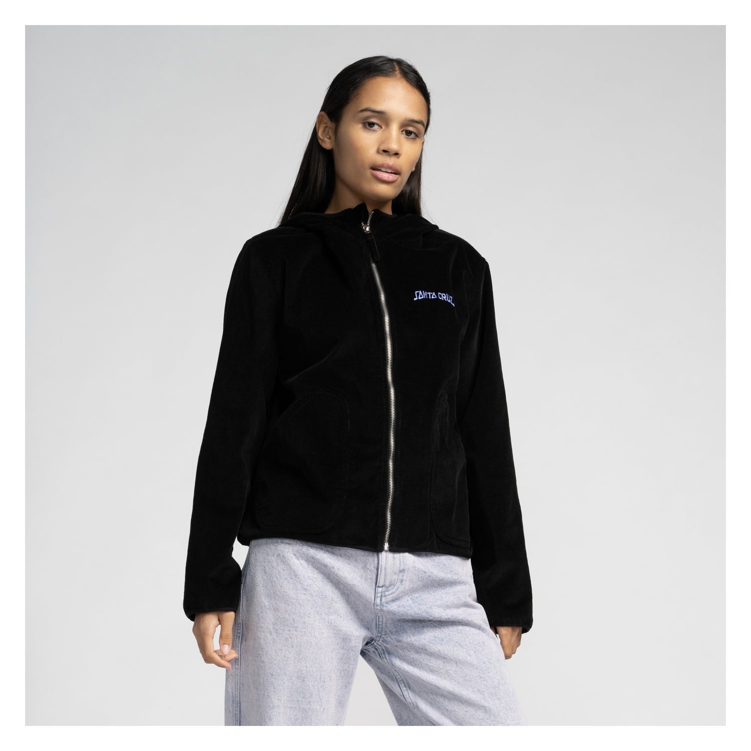 santa-cruz-skateboards-set-strip-jacket-giacca-con-cappuccio-donna image 5