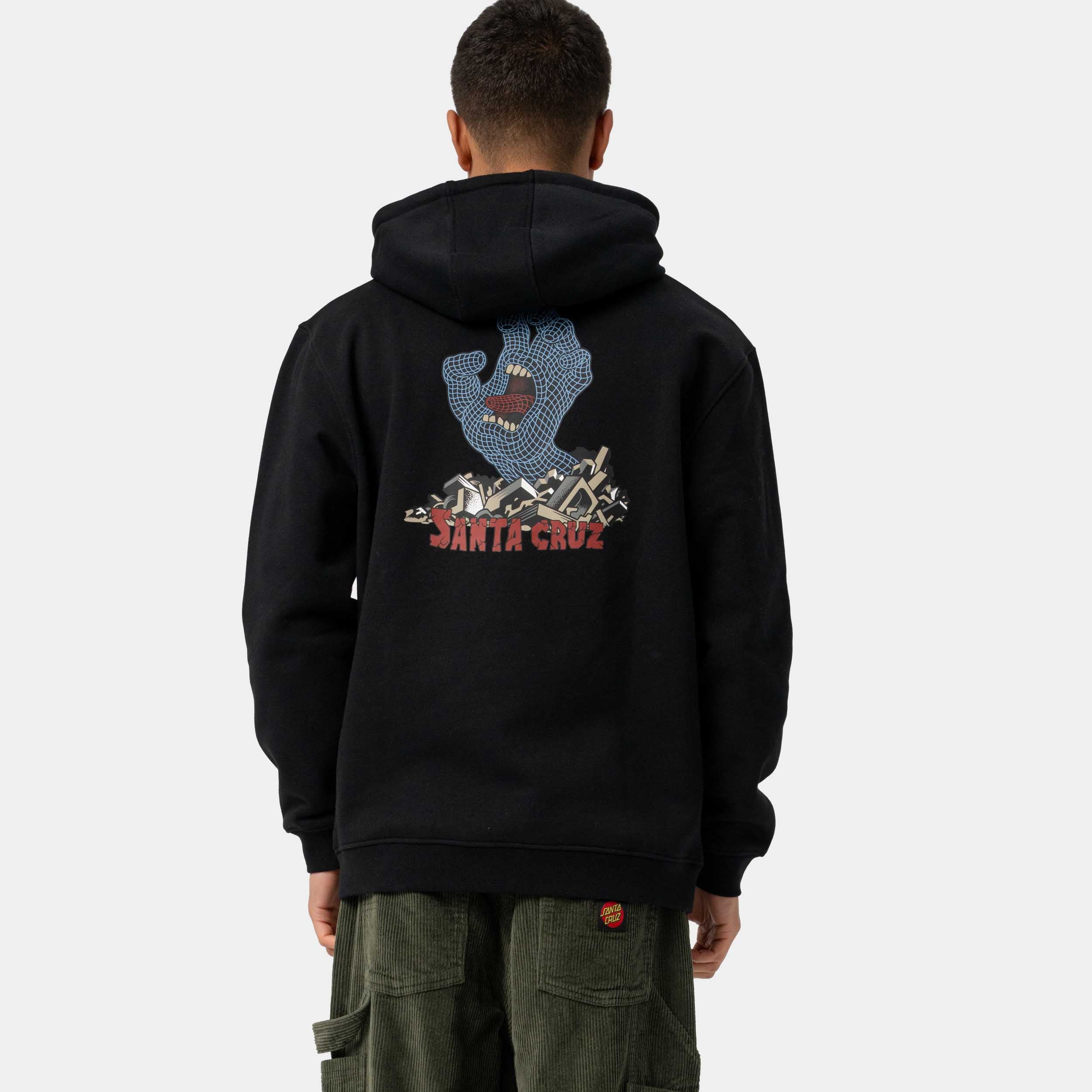 santa-cruz-skateboards-kendall-grid-hand-centre-hoodie-felpa-con-cappuccio-regul image 4