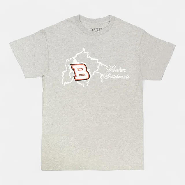 baker-skateboards-electrified-b-tee-heather-grey-t-shirt image 1