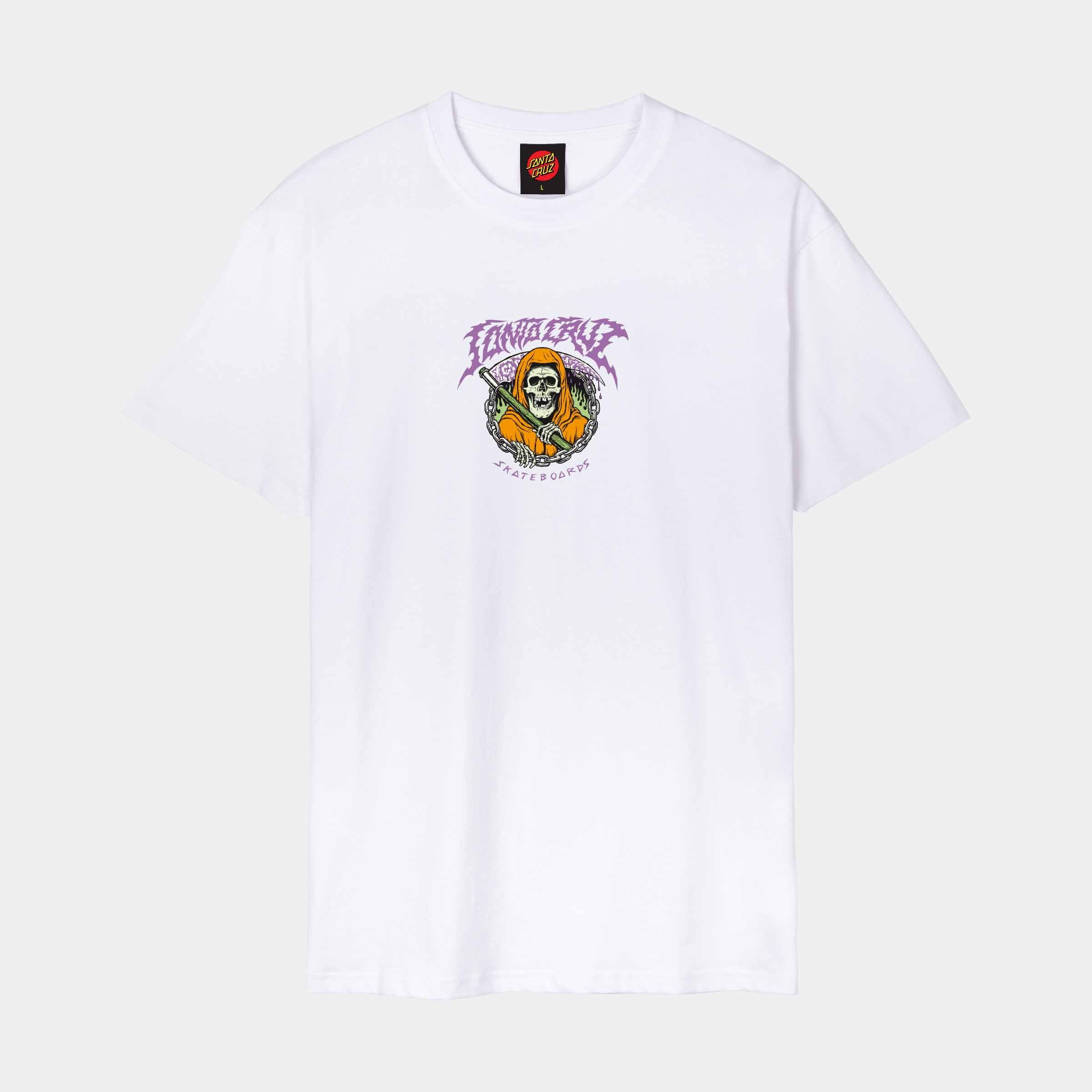 santa-cruz-skateboards-out-of-time-front-t-shirt-uomo-in-cotone-organico image 1