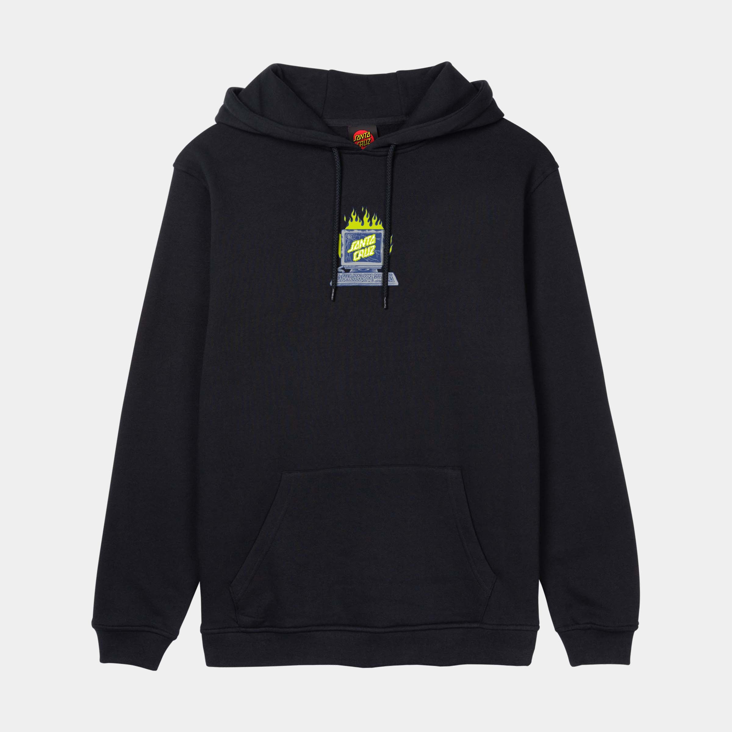 santa-cruz-skateboards-self-destruct-centre-hoodie-felpa-cappuccio image 1