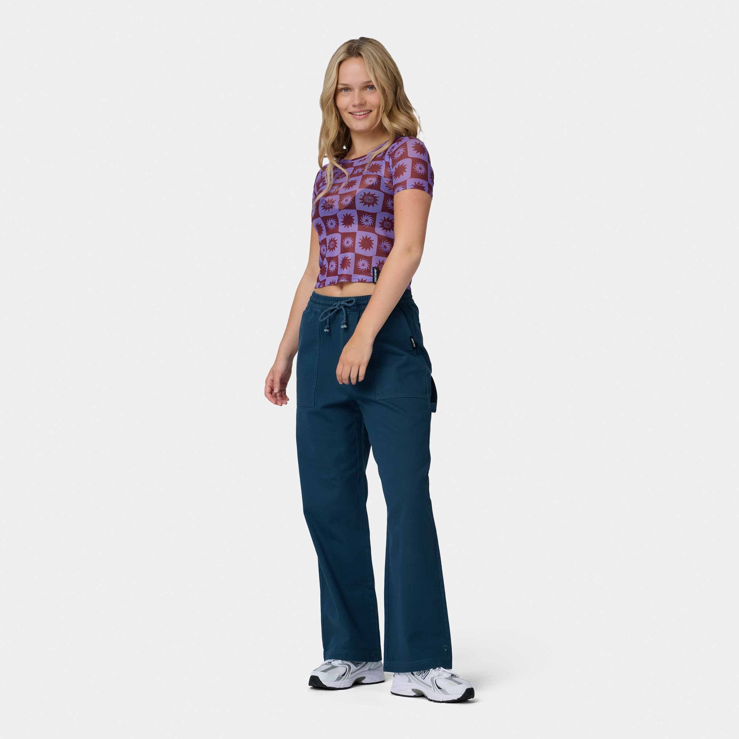 santa-cruz-skateboards-strip-digi-mesh-top-manica-corta-donna image 6
