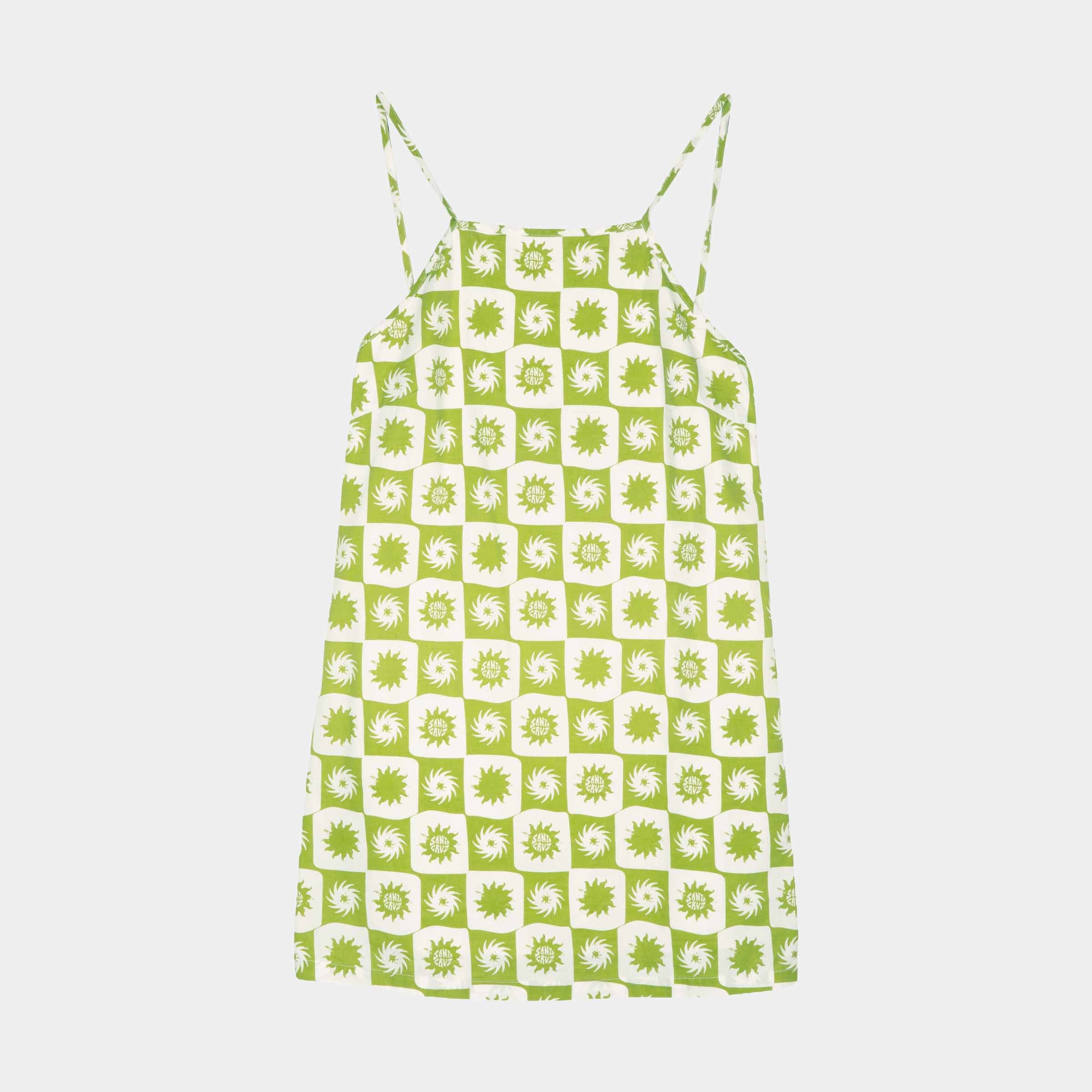 santa-cruz-skateboards-sun-daze-mini-dress-vestito-corto-cotone-fantasia image 1