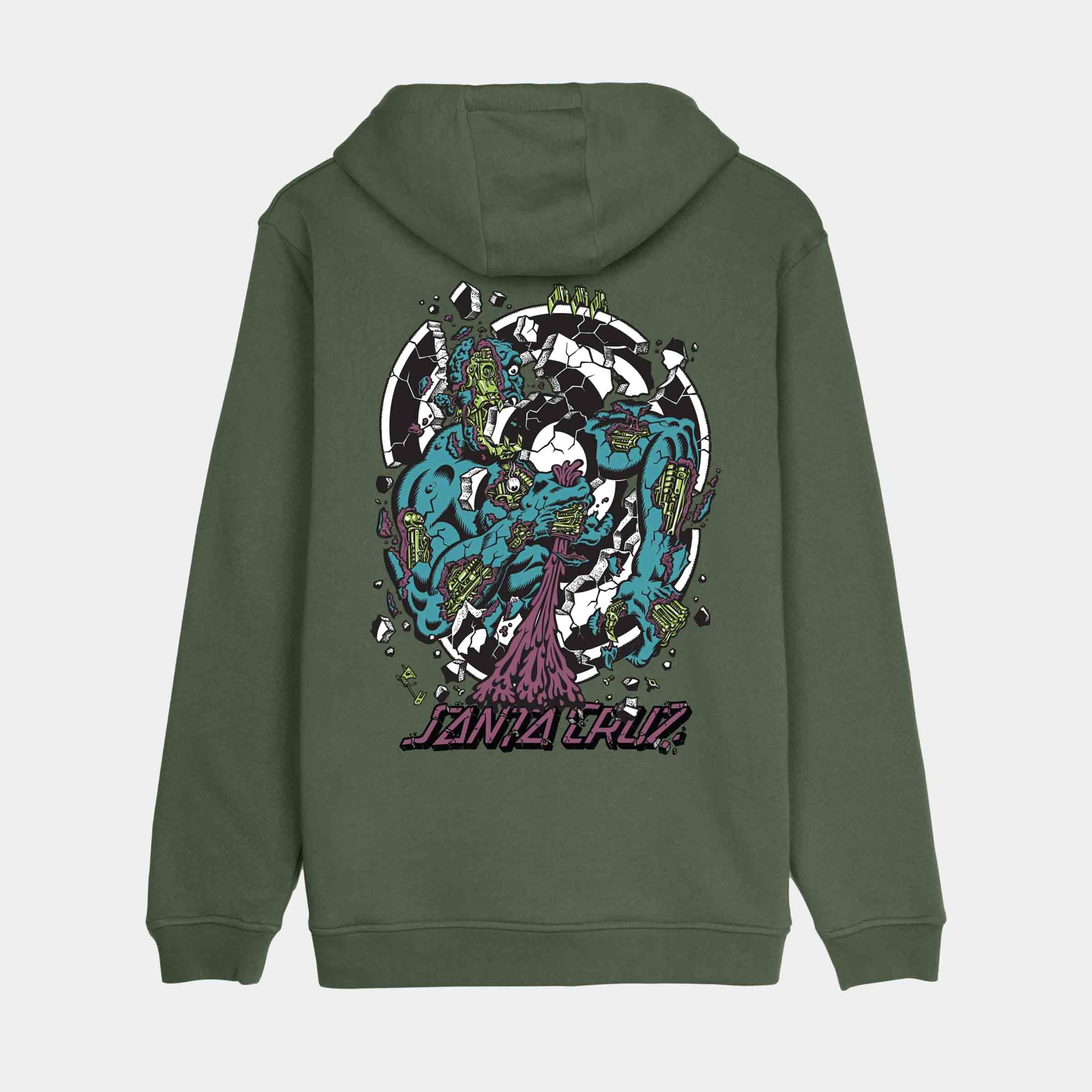 santa-cruz-skateboards-roskopp-dissect-strip-hoodie-felpa-con-cappuccio image 1