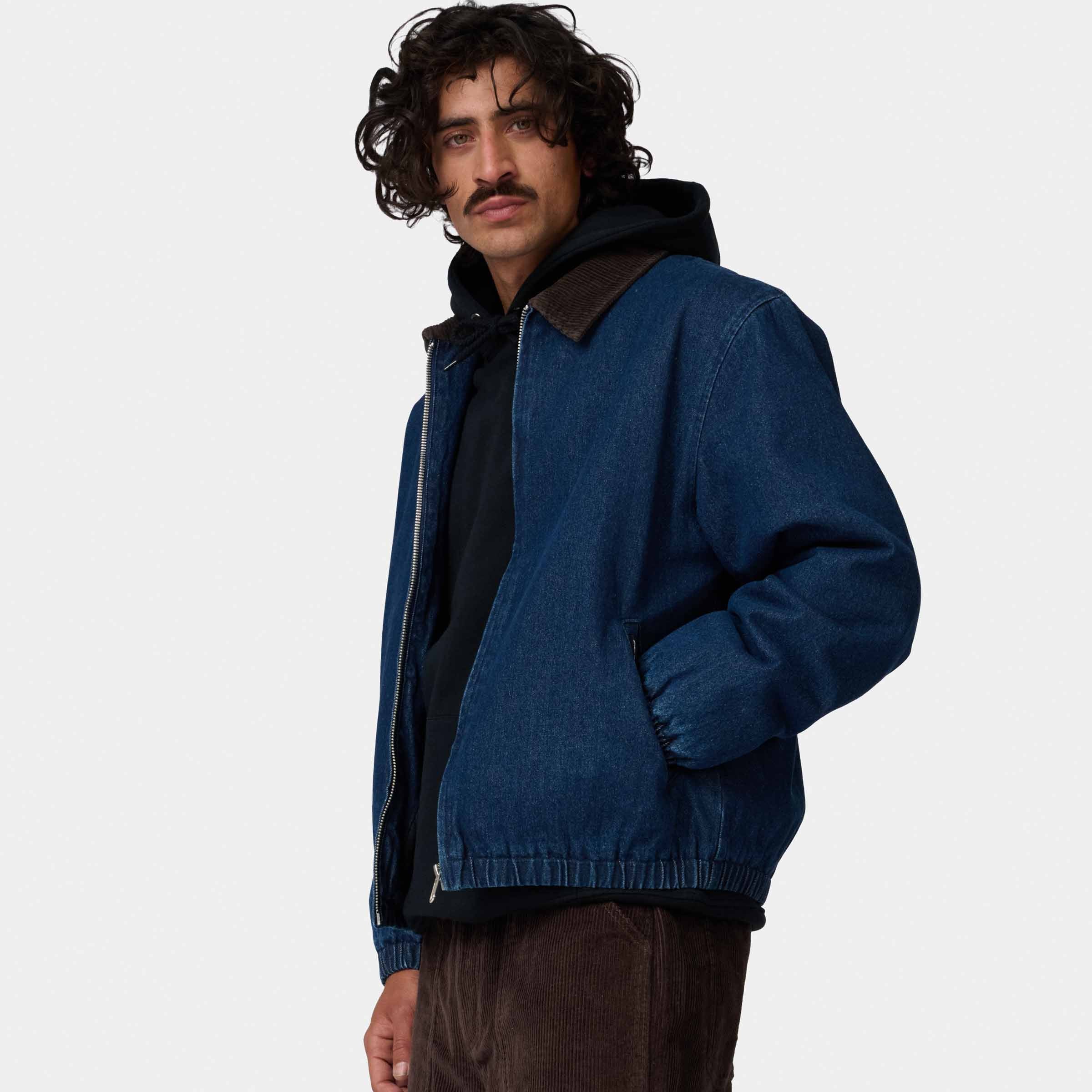 santa-cruz-skateboards-kayce-jacket-giacca-denim-zip-con-fodera-trapuntata image 5