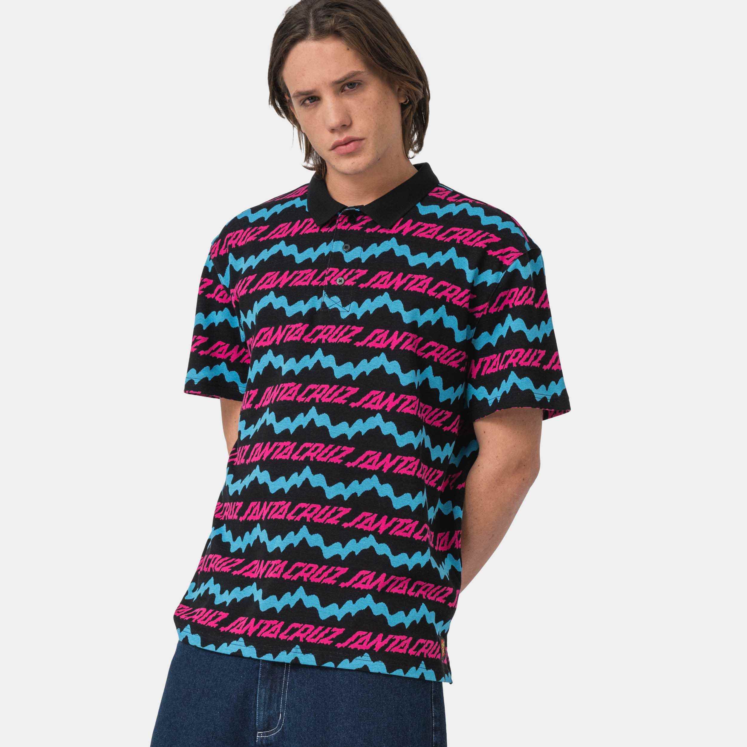 santa-cruz-skateboards-slime-drip-polo-a-manica-corta-uomo image 3