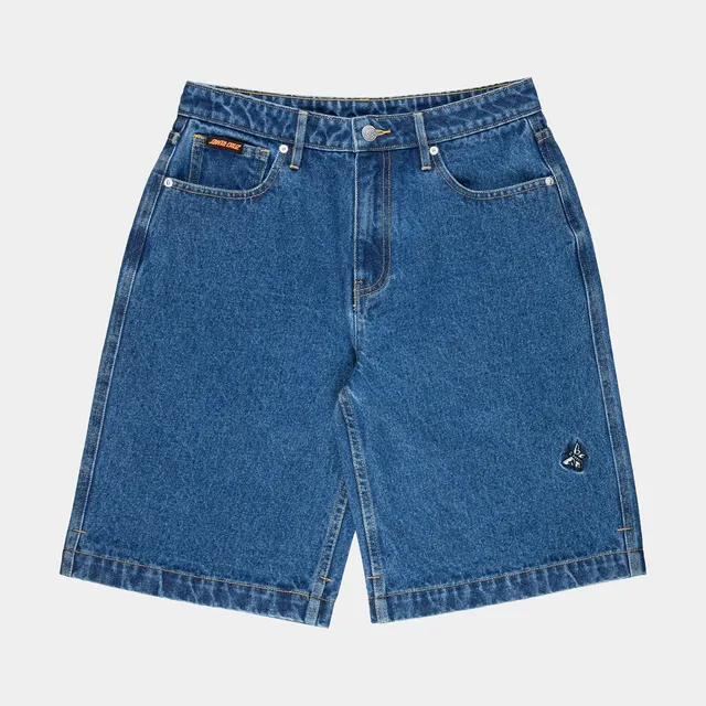santa-cruz-skateboards-flutter-flash-shorts-denim-donna image 1