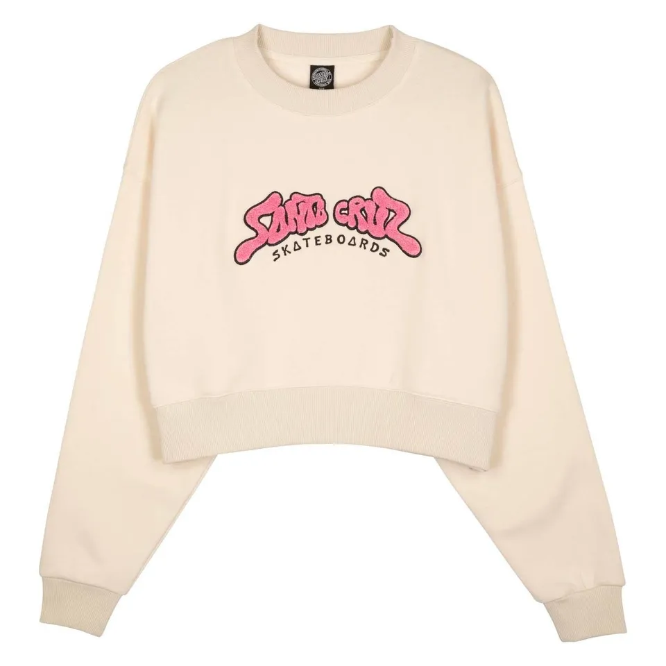 santa-cruz-skateboards-winkowski-8baller-strip-felpa-girocollo-donna image 1