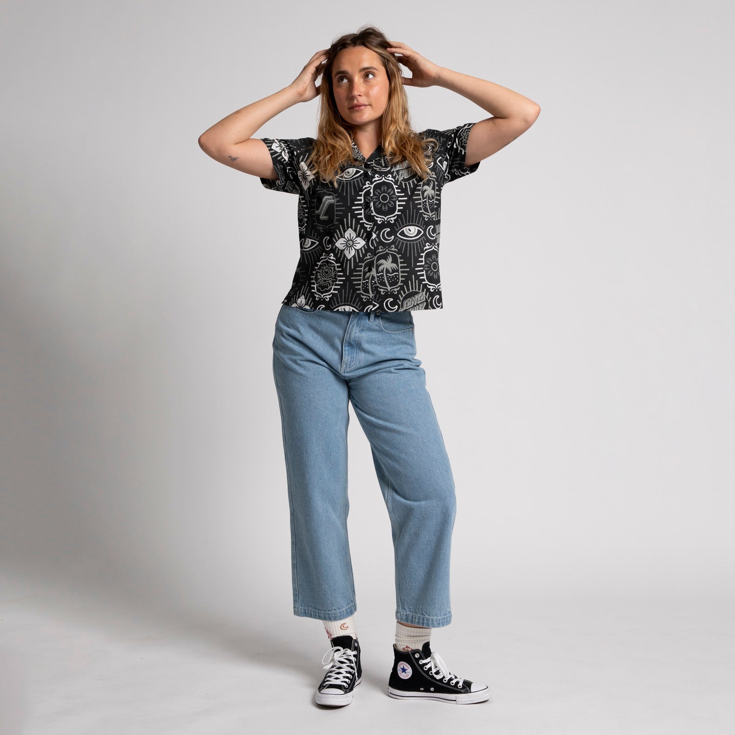 santa-cruz-skateboards-classic-baggy-jeans-jeans-donna-gamba-larga-13-5oz image 3