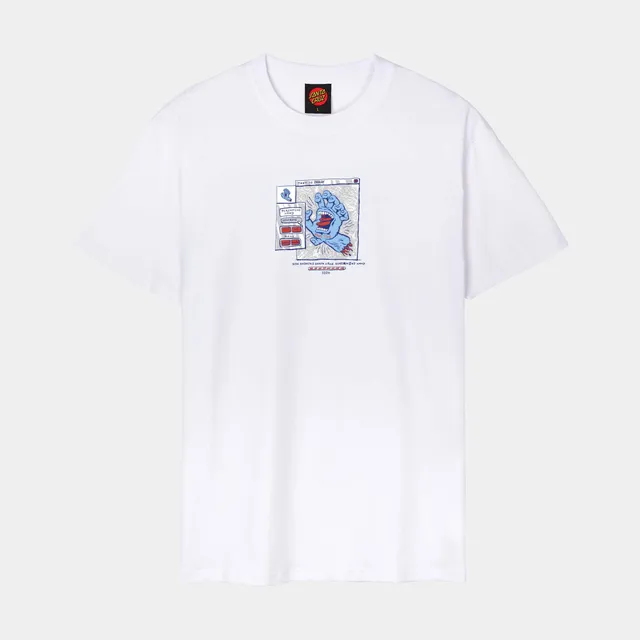 santa-cruz-skateboards-artificial-hand-front-t-shirt-in-cotone-organico image 1
