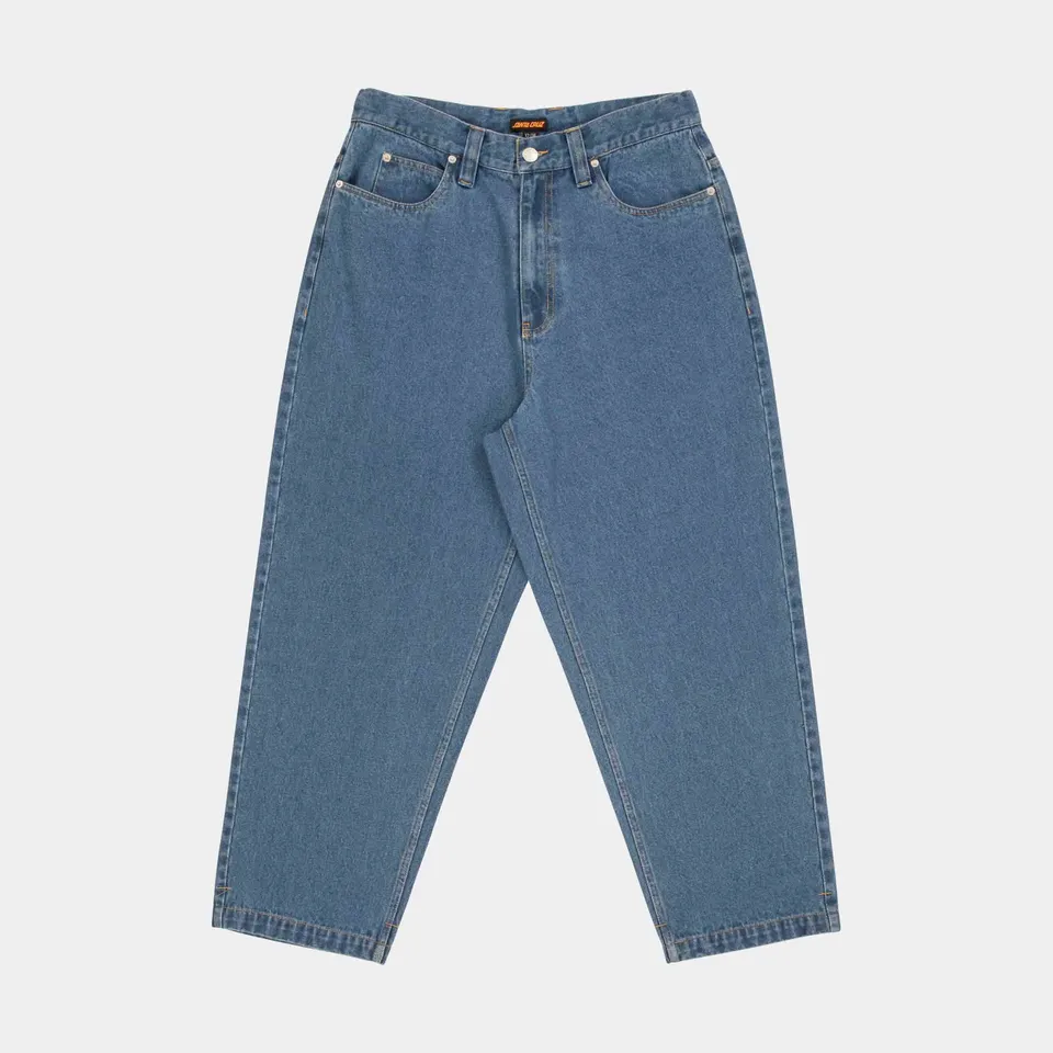 santa-cruz-skateboards-big-pants-baggy-denim-mid-blue-taglia-34 image 1