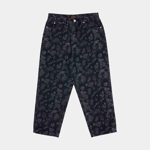 santa-cruz-skateboards-big-pants-jeans-baggy-13-5oz-denim image 1