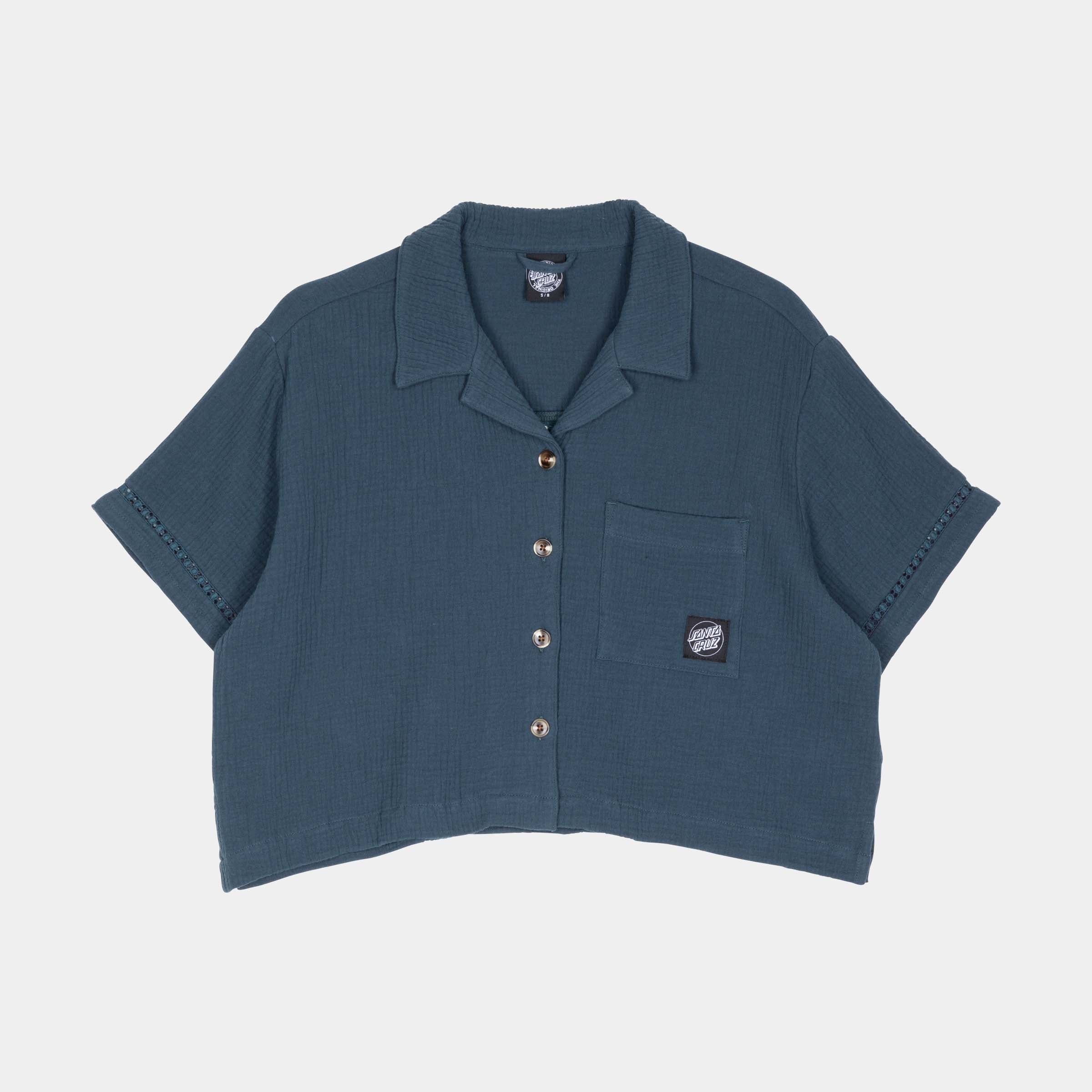 santa-cruz-skateboards-dune-crop-camicia-maniche-corte-donna image 1