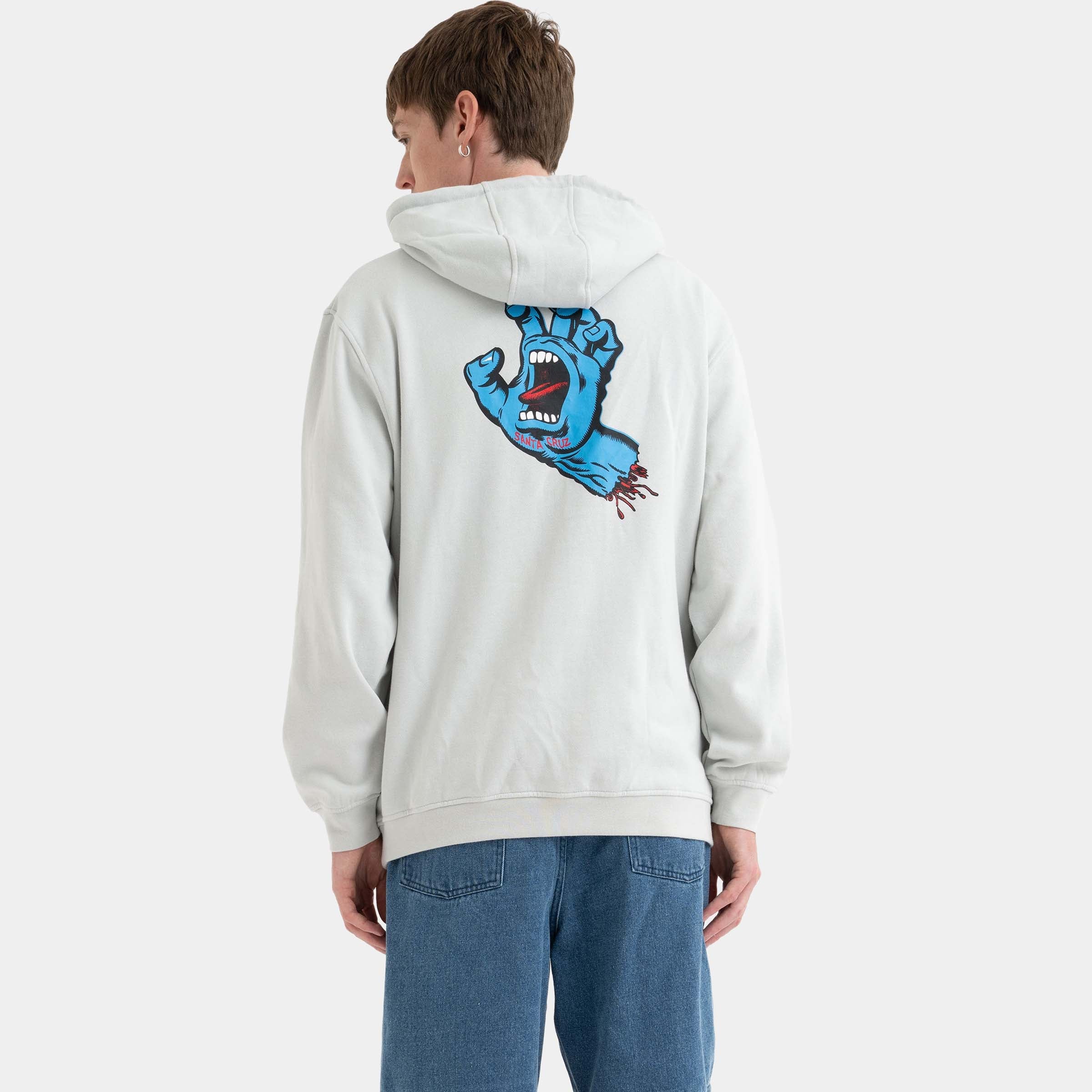 santa-cruz-skateboards-screaming-hand-chest-hoodie-felpa-cappuccio-uomo image 4