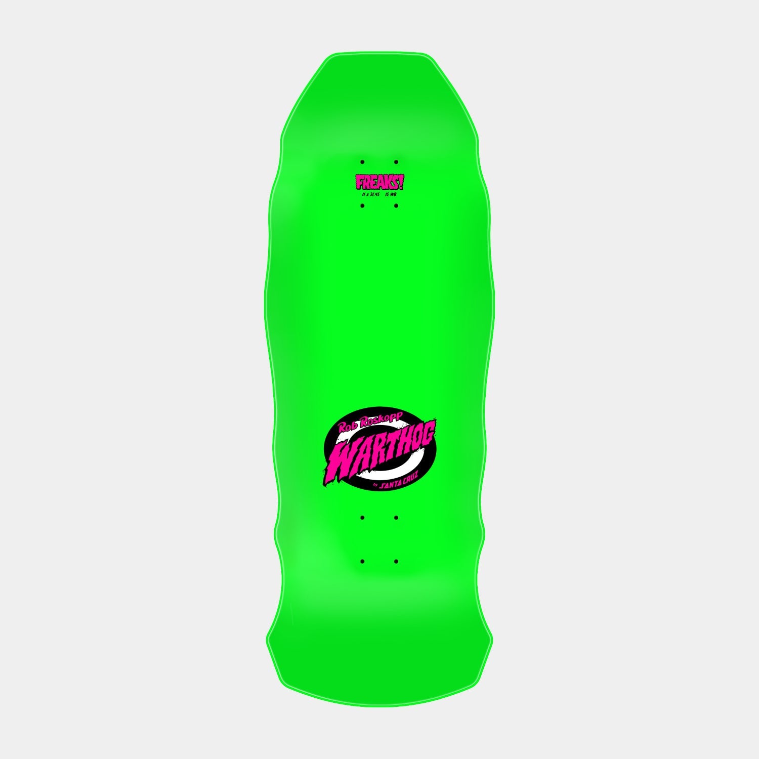 santa-cruz-skateboards-roskopp-warthog-freaks-skateboard-deck-11-x-31-445 image 2