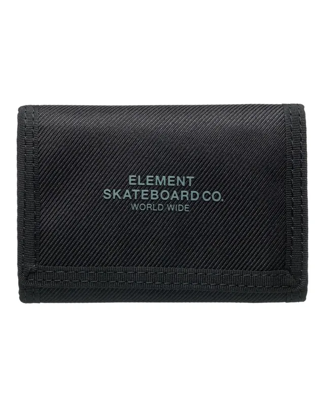 element-element-co-wallet-portafoglio-trifold-uomo-nero-sbiadito image 1
