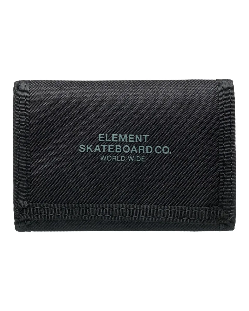 element-element-co-wallet-portafoglio-trifold-uomo-nero-sbiadito image 1