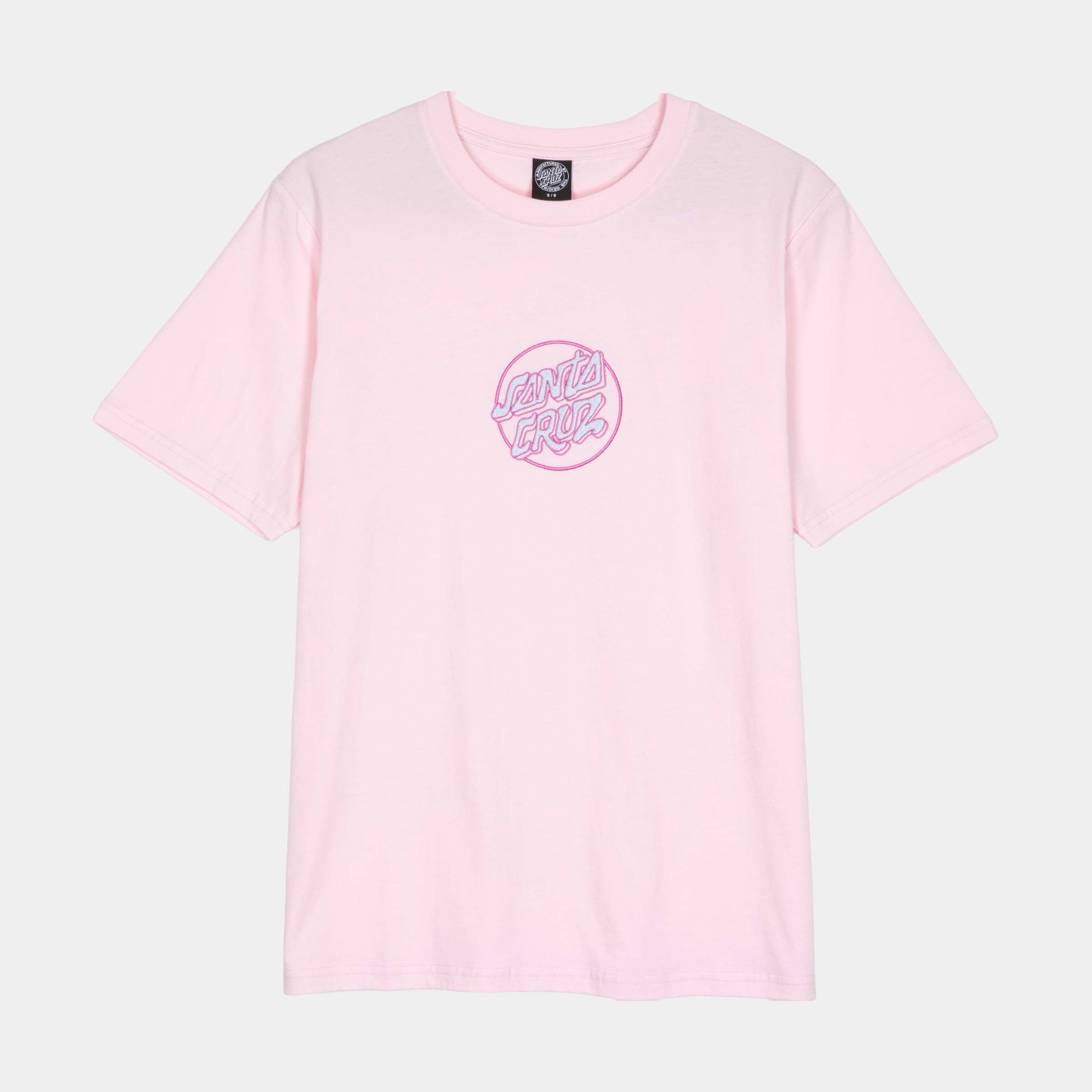 santa-cruz-skateboards-nouveau-dot-center-t-shirt-maglietta-donna-loose-con-rica image 1