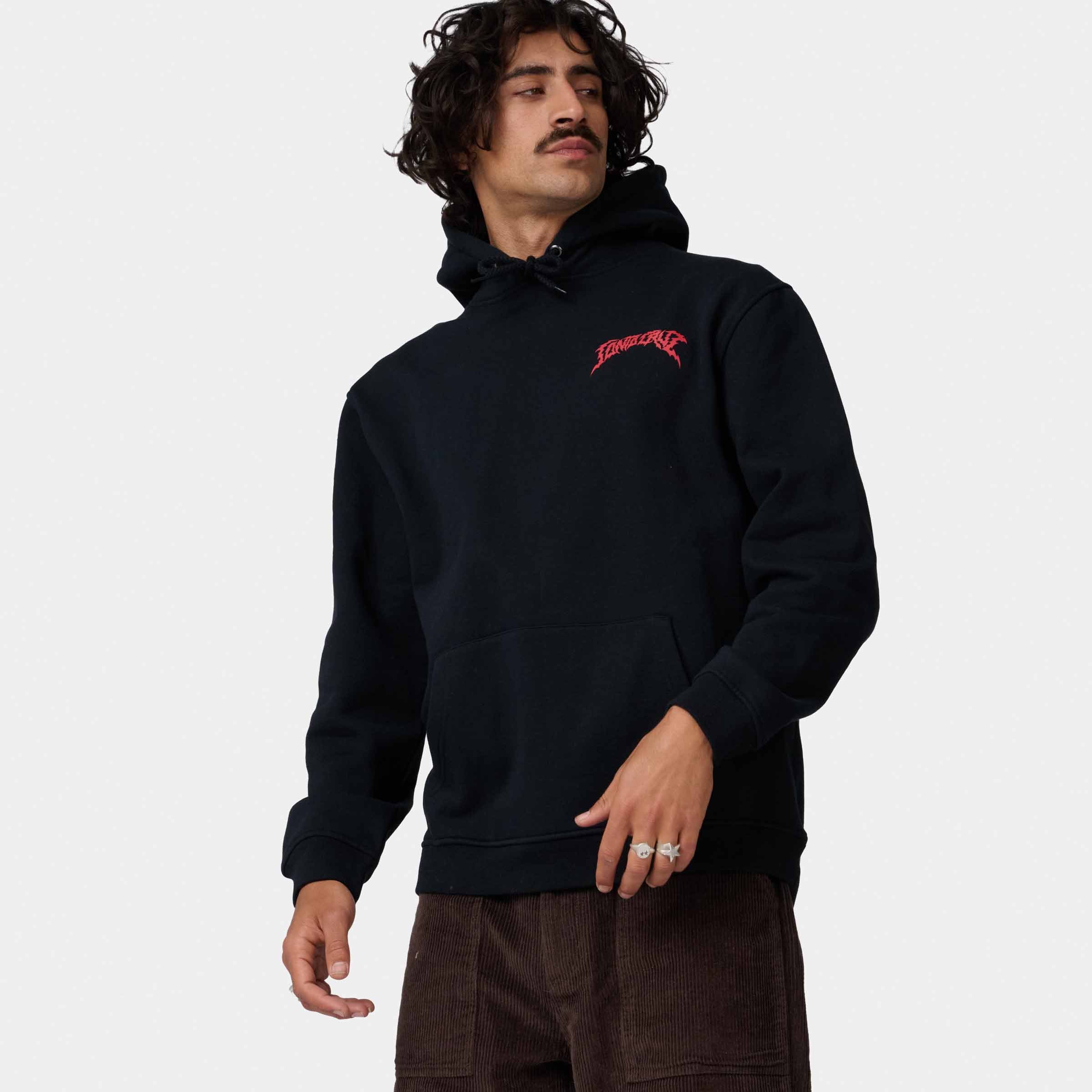 santa-cruz-skateboards-out-of-time-felpa-con-cappuccio image 3