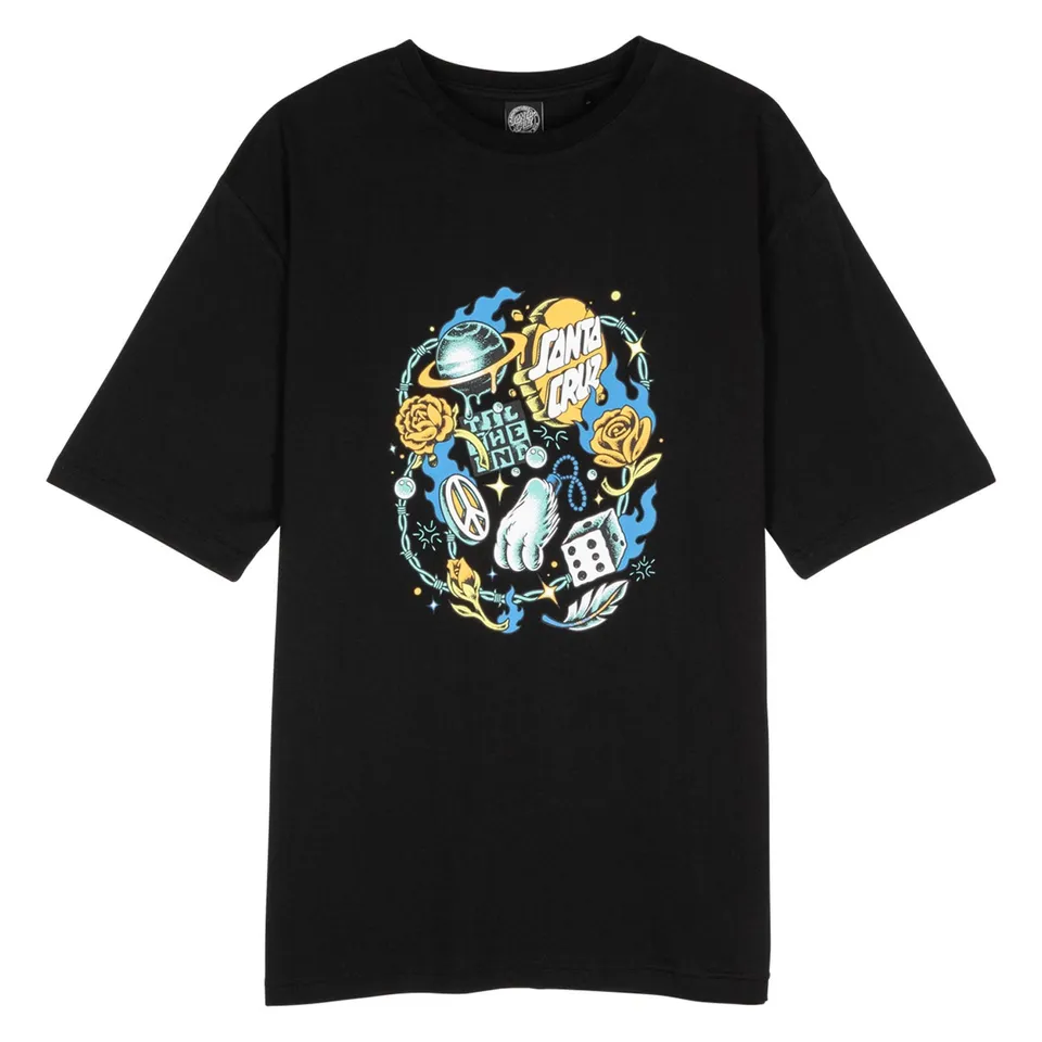 santa-cruz-skateboards-lucky-day-front-oversized-t-shirt-donna image 1