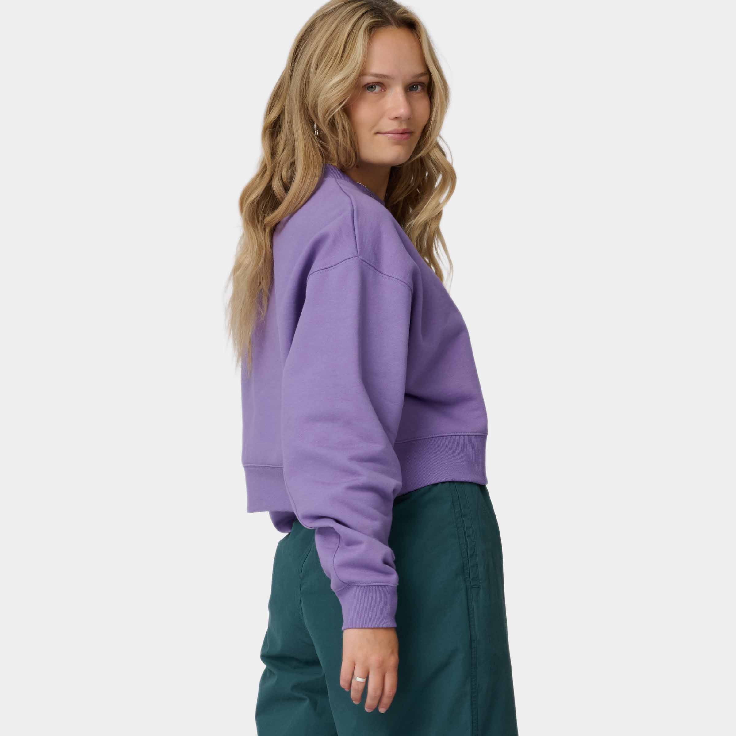 santa-cruz-skateboards-kelp-strip-crew-felpa-girocollo-donna-boxy-cropped image 3