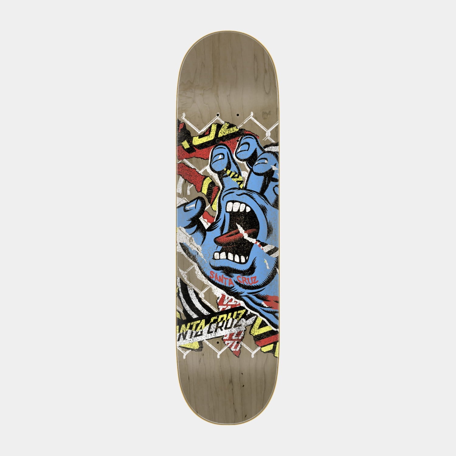 santa-cruz-skateboards-damaged-hand-tavola-skateboard-8-25in-x-31-8in image 1