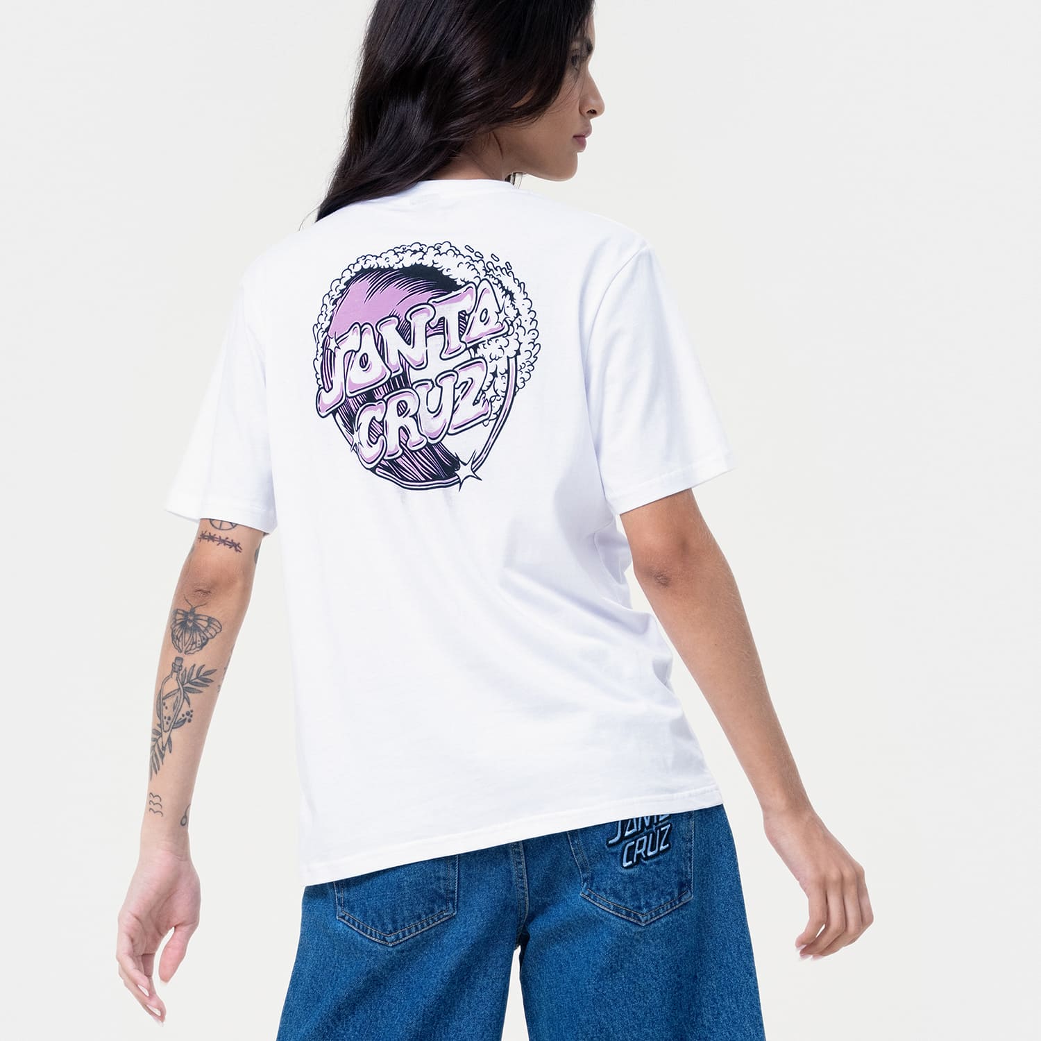 santa-cruz-skateboards-offshore-dot-t-shirt-donna-loose-fit image 3