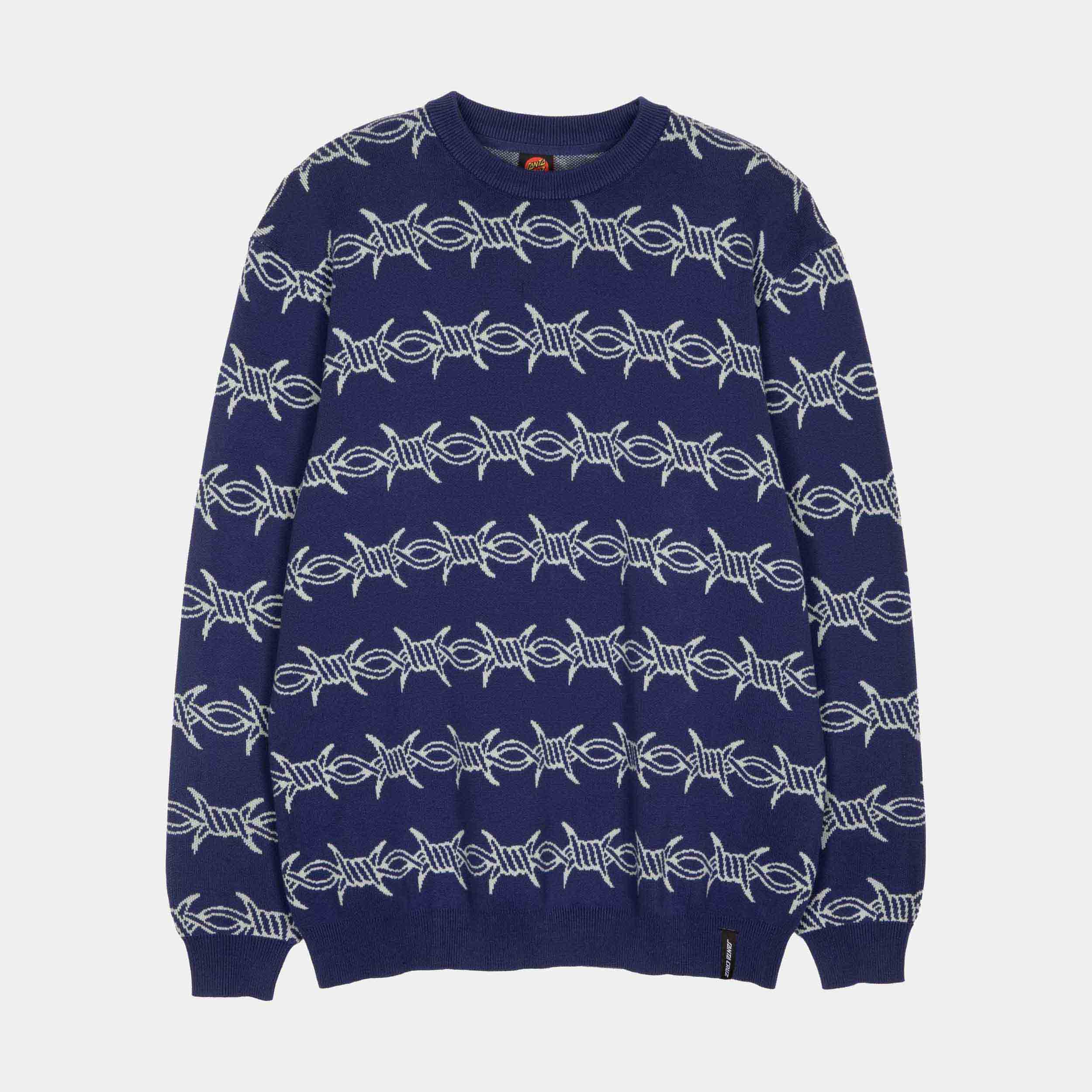 santa-cruz-skateboards-wired-maglione-crew-knit-uomo image 1
