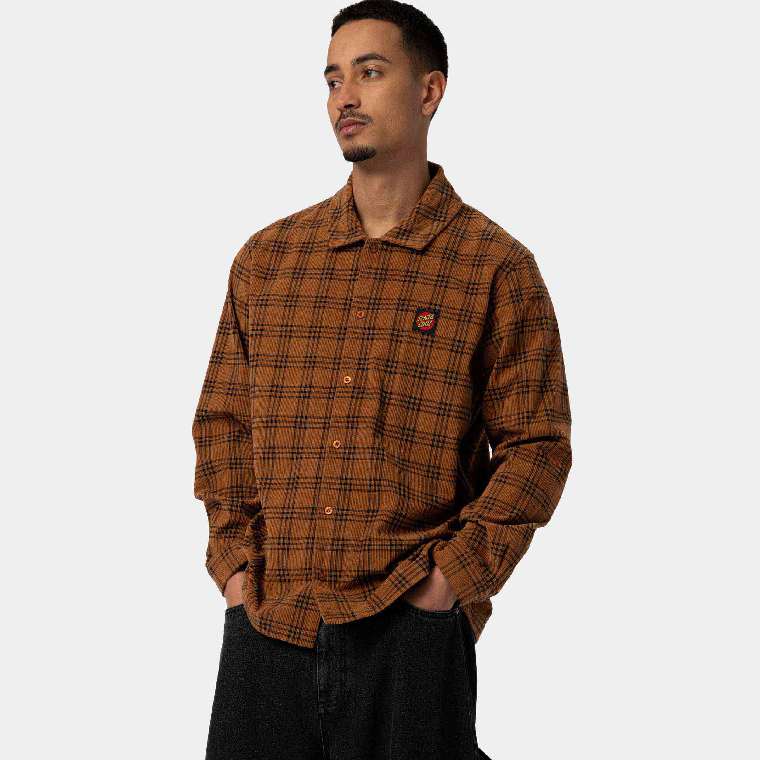 santa-cruz-skateboards-roamer-shirt-camicia-in-corduroy-manica-lunga image 5