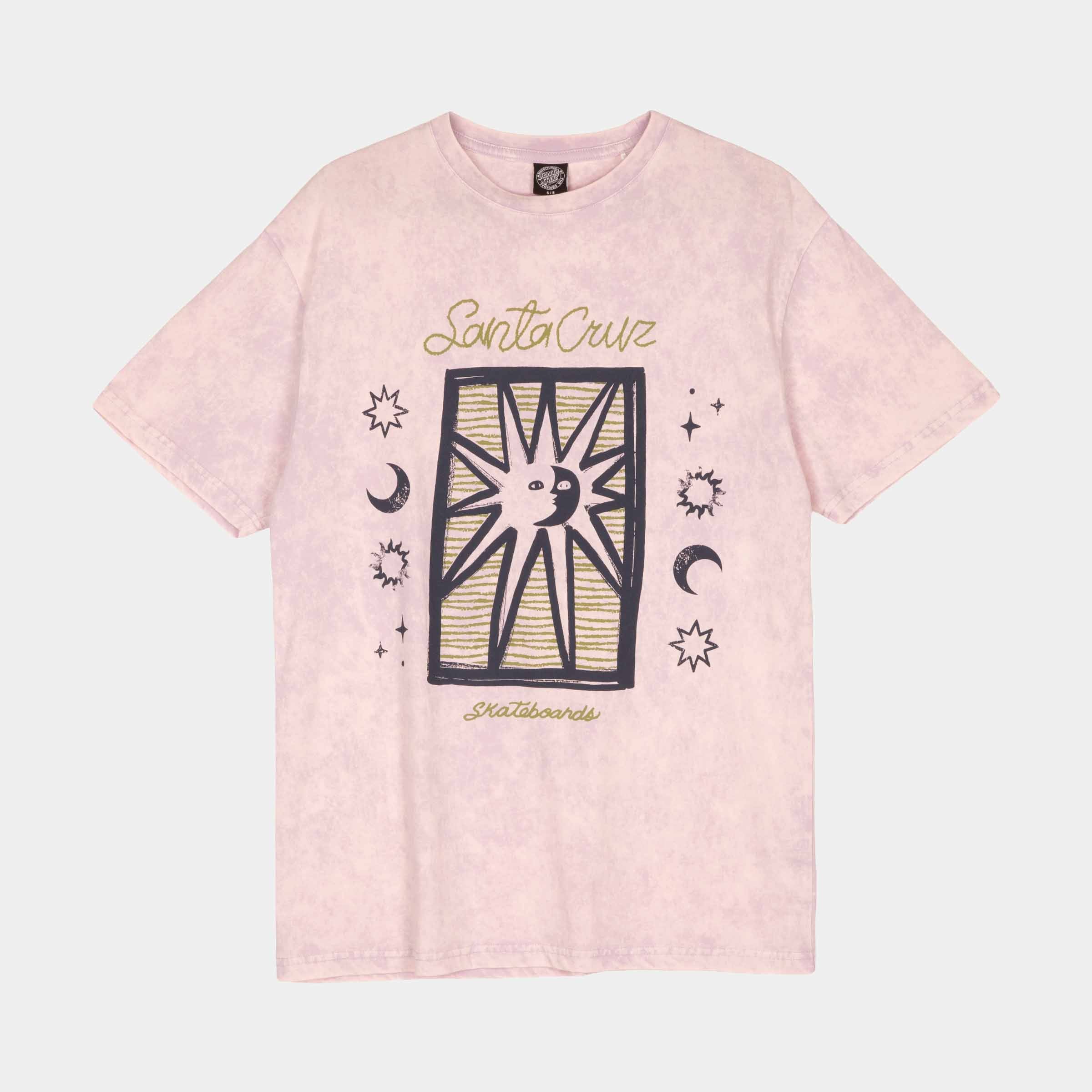 santa-cruz-skateboards-sun-stamp-script-t-shirt-donna-cotone-relaxed-fit image 1