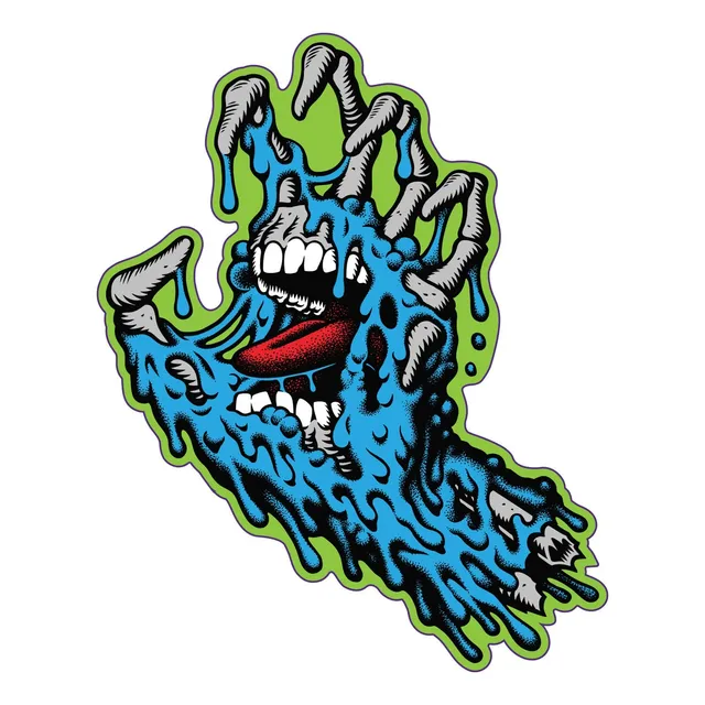 santa-cruz-skateboards-melting-hand-sticker-pack-4-25x5in image 1