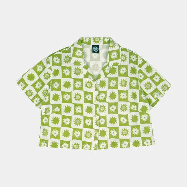 santa-cruz-skateboards-sun-daze-camicia-a-maniche-corte-donna-popeline-cotone-fa image 1