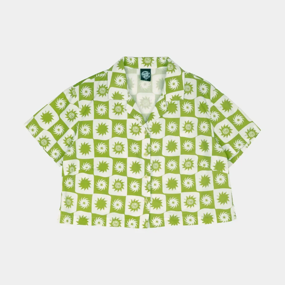 santa-cruz-skateboards-sun-daze-camicia-a-maniche-corte-donna-popeline-cotone-fa image 1