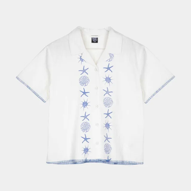 santa-cruz-skateboards-reef-short-sleeve-shirt-camicia-donna-oversize image 1