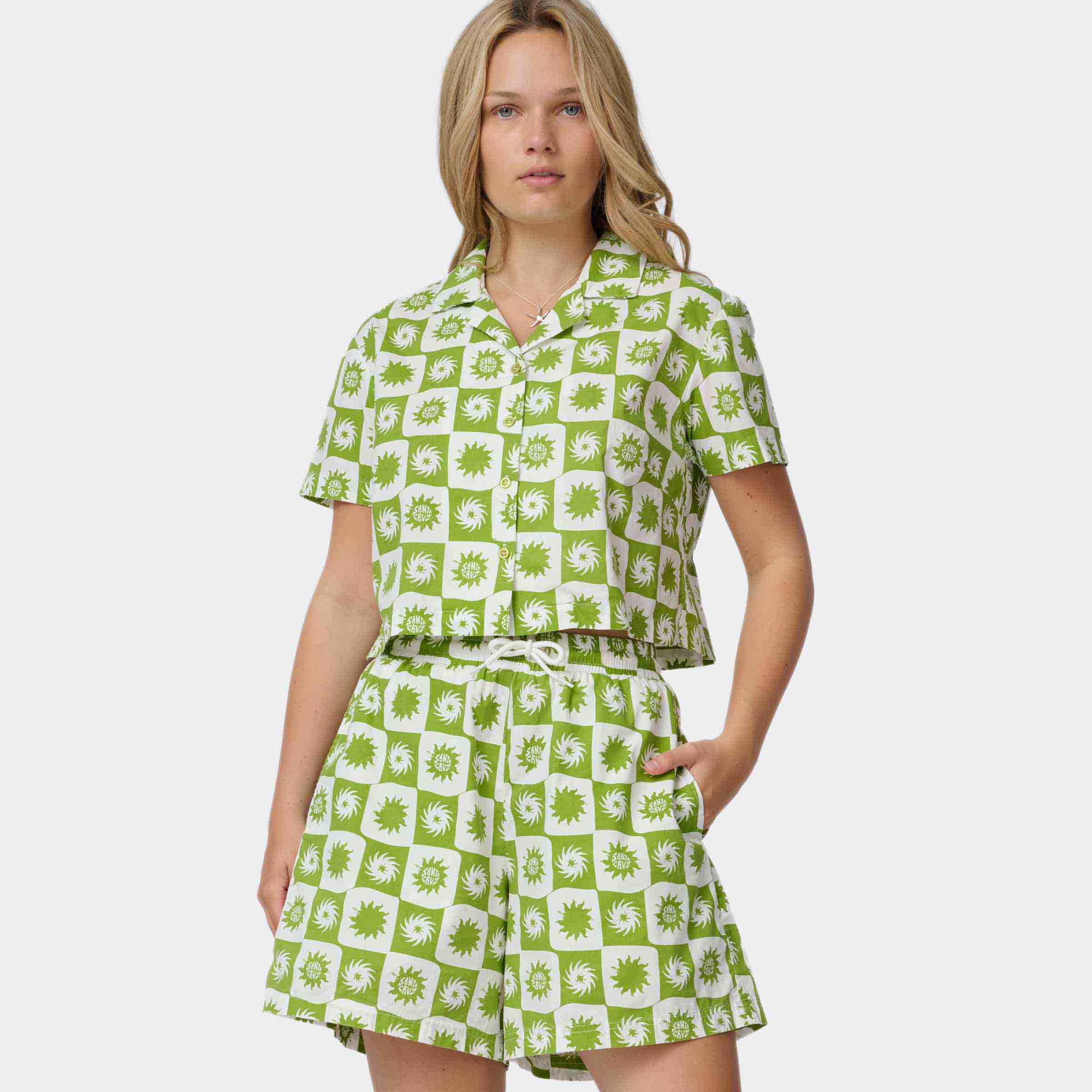 santa-cruz-skateboards-sun-daze-camicia-a-maniche-corte-donna-popeline-cotone-fa image 3
