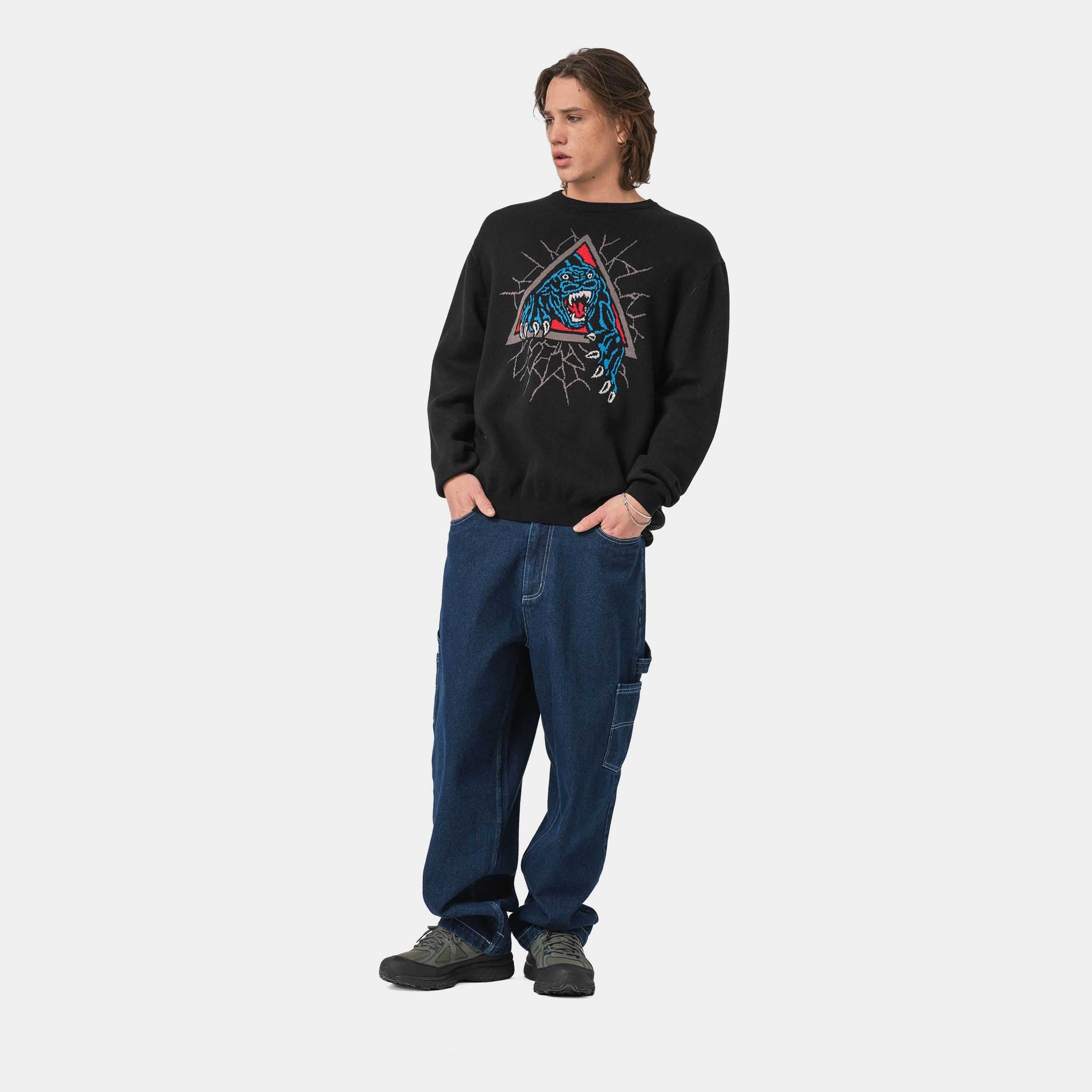 santa-cruz-skateboards-natas-panther-knit-crew-maglione image 5