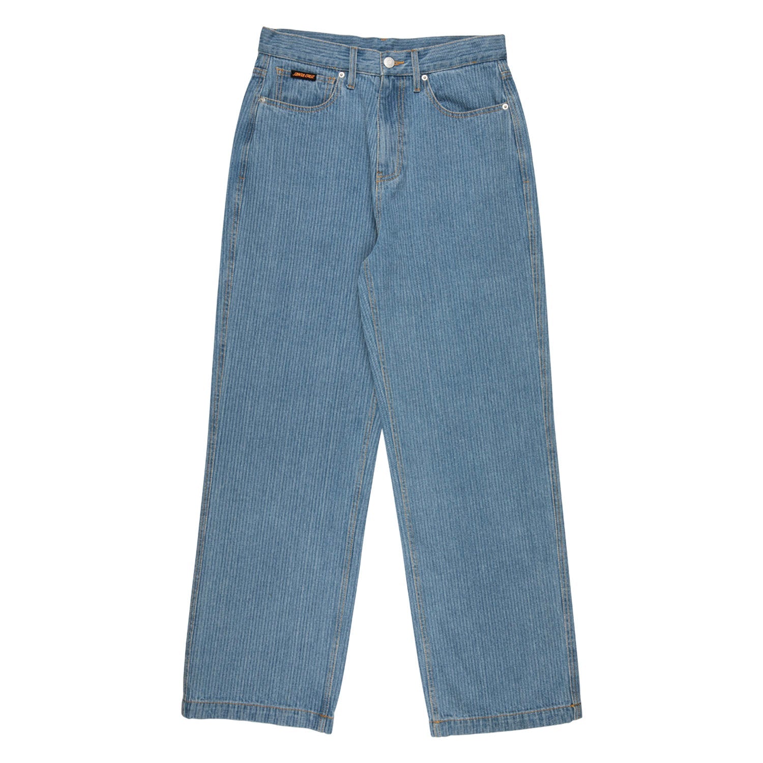 santa-cruz-skateboards-classic-baggy-jeans-blue-stripe image 1