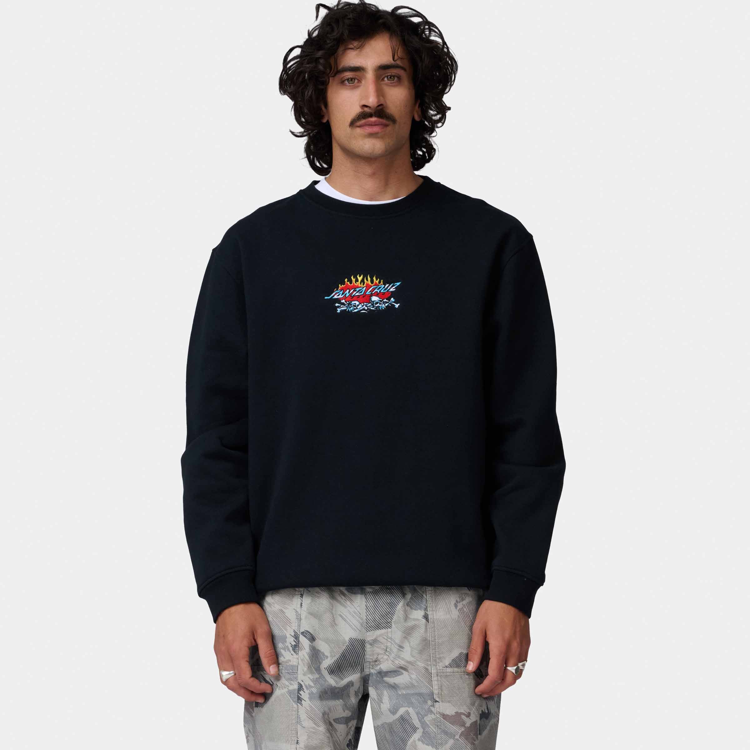 santa-cruz-skateboards-salba-voodoo-pit-crew-felpa-girocollo-uomo image 3
