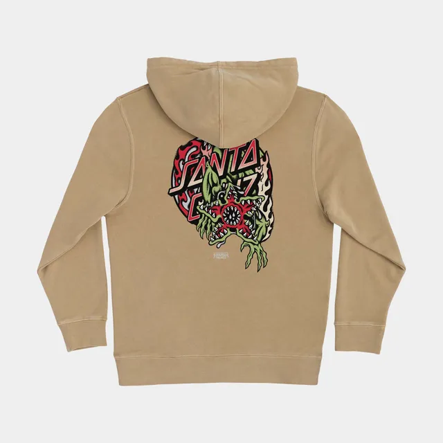 santa-cruz-skateboards-x-stranger-things-demogorgon-dot-felpa-cappuccio-ragazzo image 1